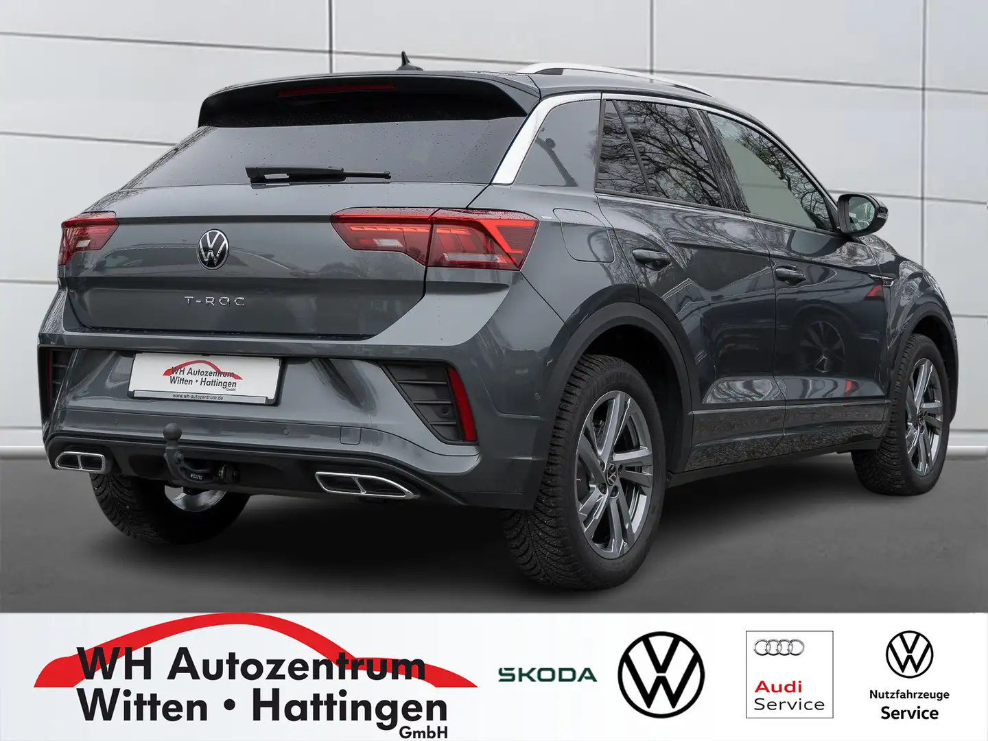Volkswagen T-Roc 1.5 TSI DSG R Line NAVI AHK REARVIEW GJ-REIFEN ... Grau - 2