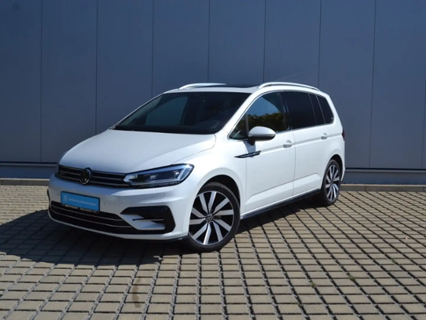 Volkswagen Touran 2.0 TDI DSG R-Line VOLL/STAND-HZ/PANORAMA/18-ZOLL Weiß - 2