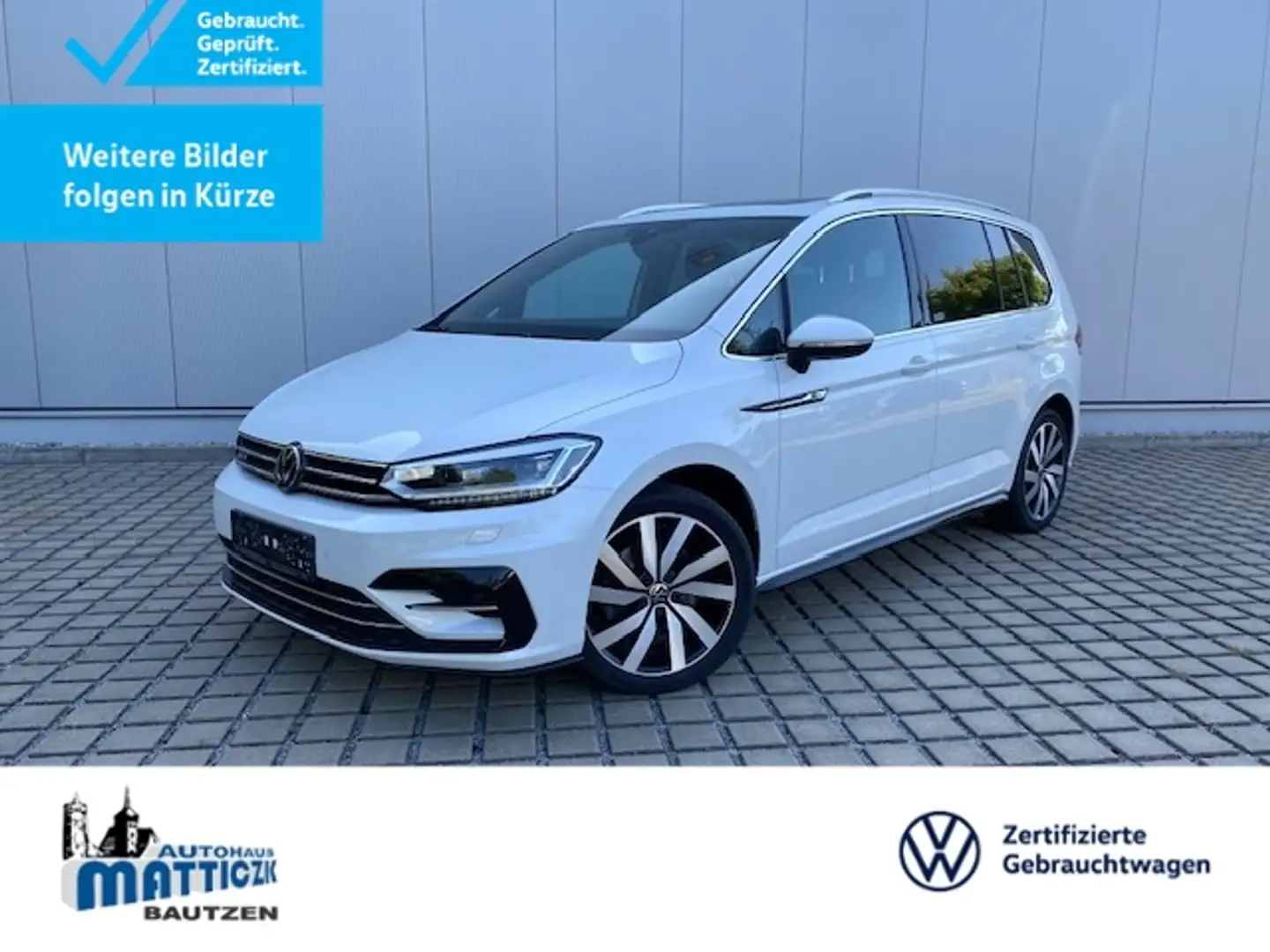 Volkswagen Touran 2.0 TDI DSG R-Line VOLL/STAND-HZ/PANORAMA/18-ZOLL Wit - 1
