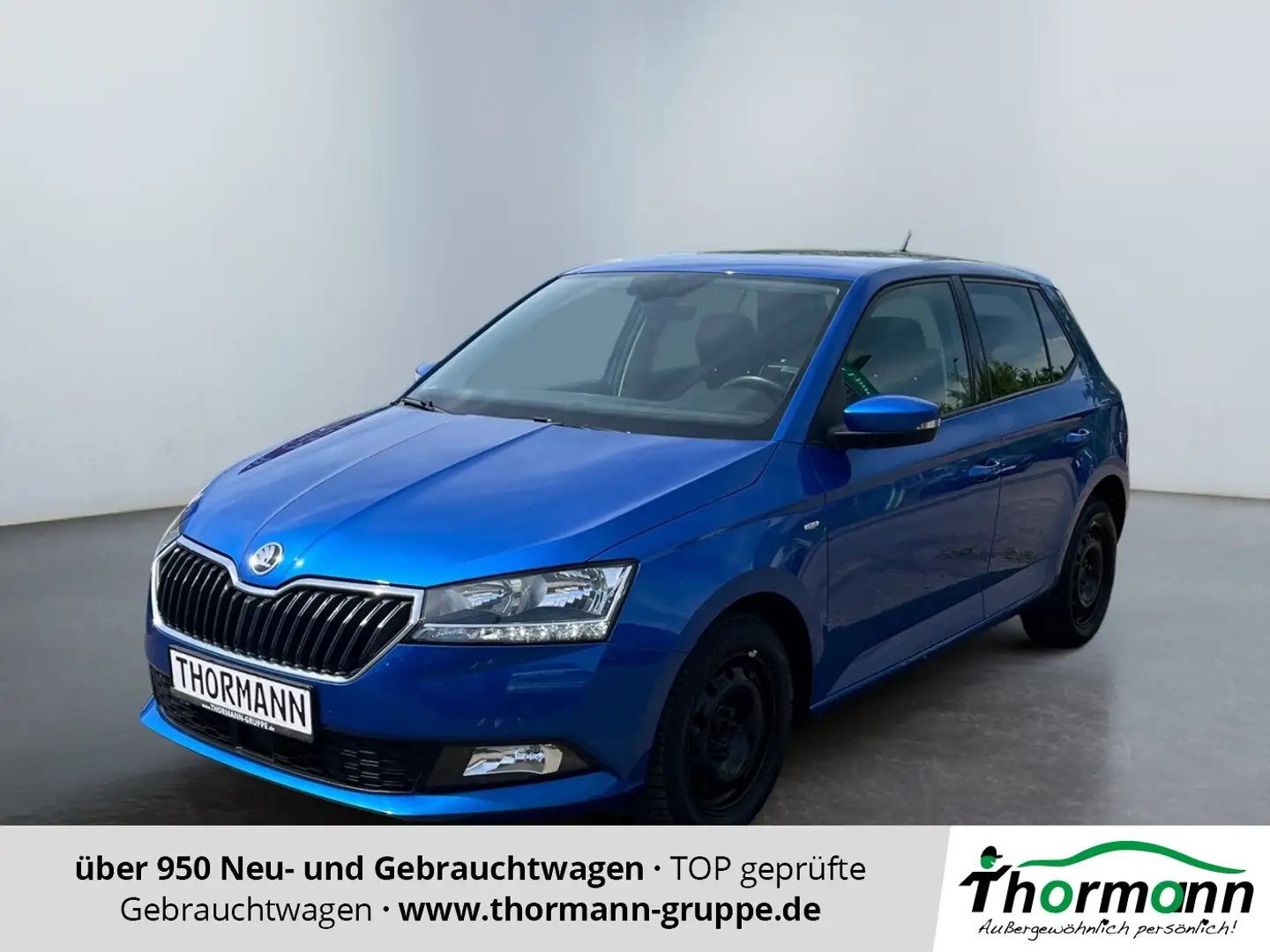 Skoda Fabia Drive 125 1.0 TSI ACC AHK LM KlimaA Bleu - 1