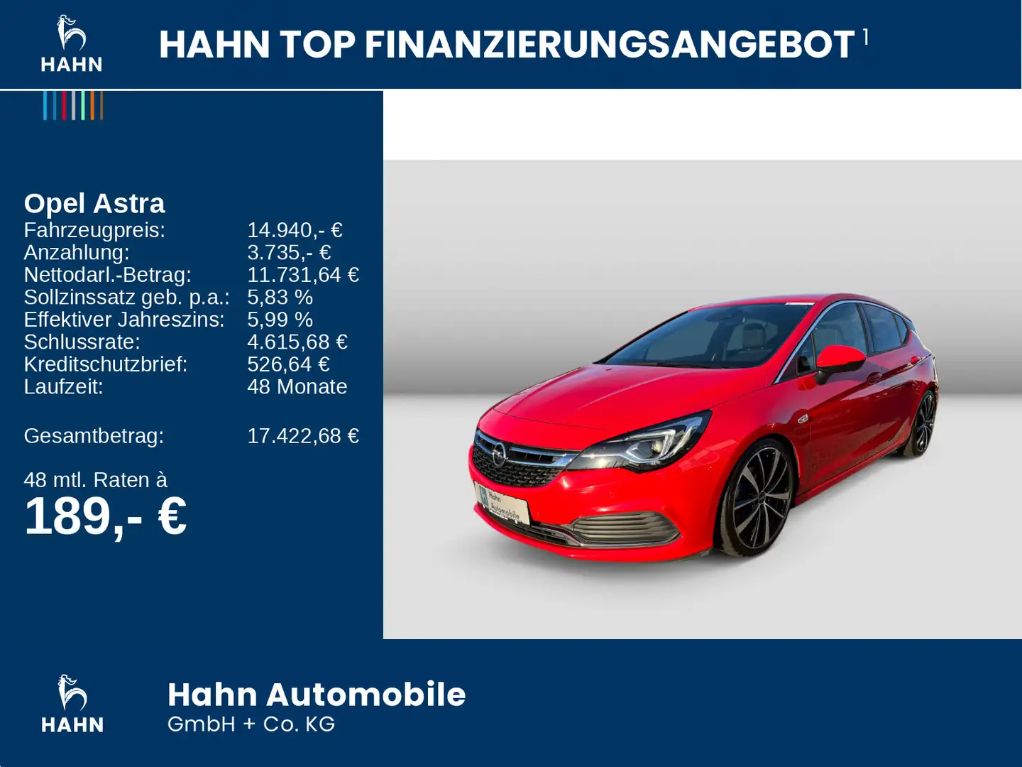 Opel Astra K 1.6 Turbo Dynamic Climatr LED SHZ PDCvh Rood - 2