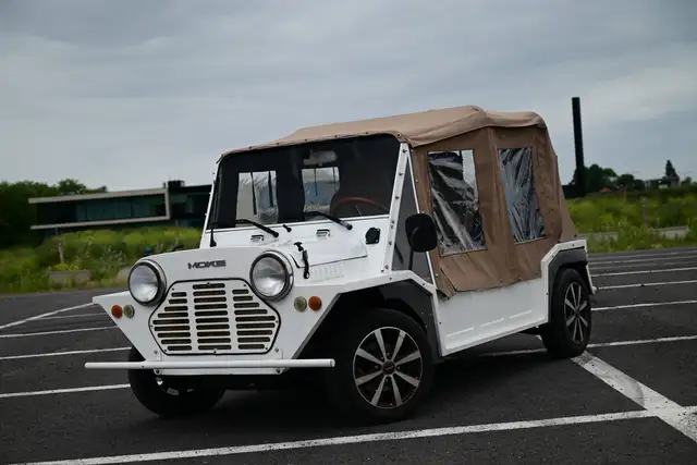 MINI MOKE ELECTRIC / JHC JC07 / WHITE  / LEATHER BROWN