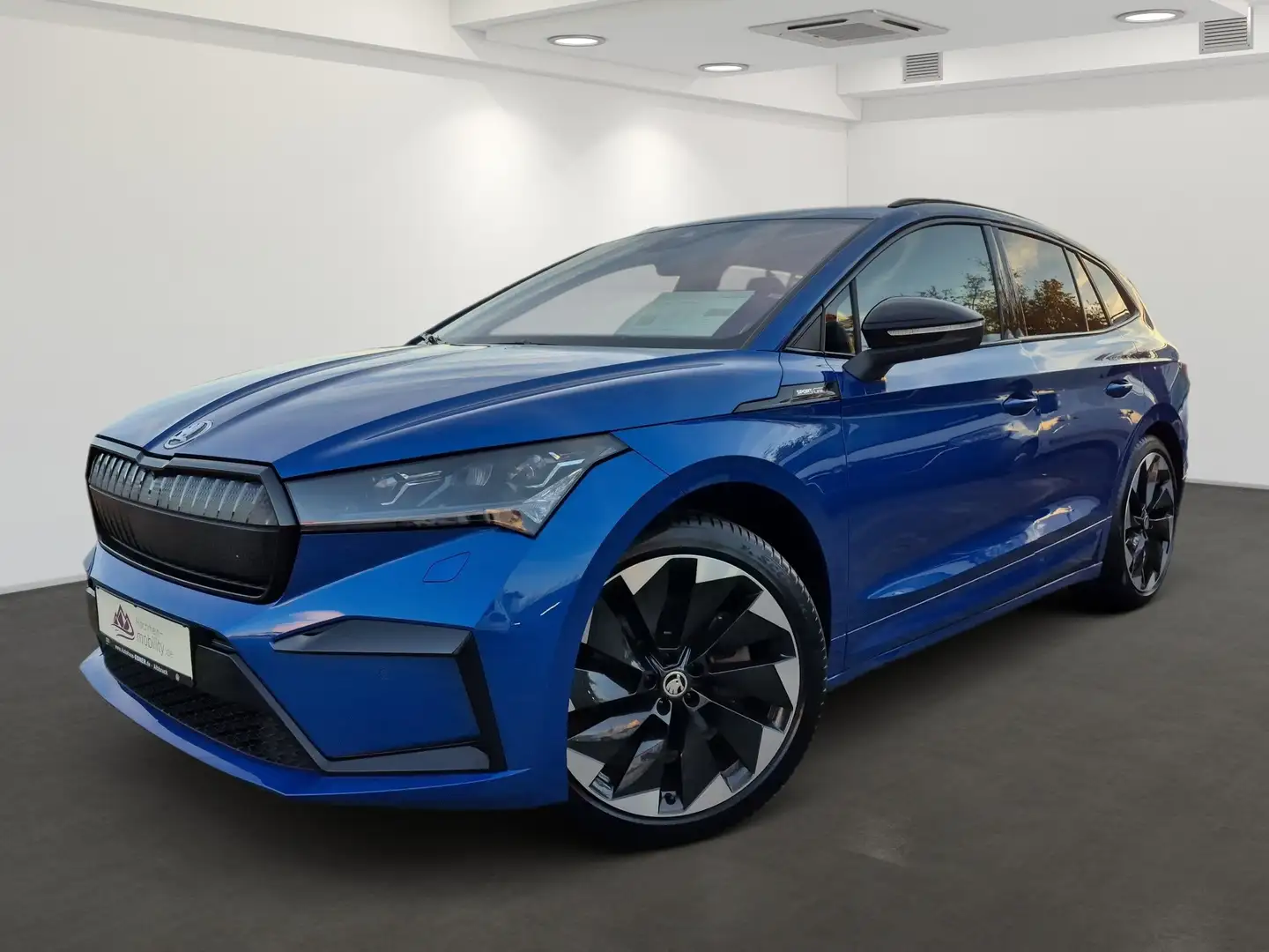 Skoda Enyaq SPORTLINE 80X 4x4 HEAD-UP+AHK+WPUMPE+MEMORY+ACC+21 Blau - 2