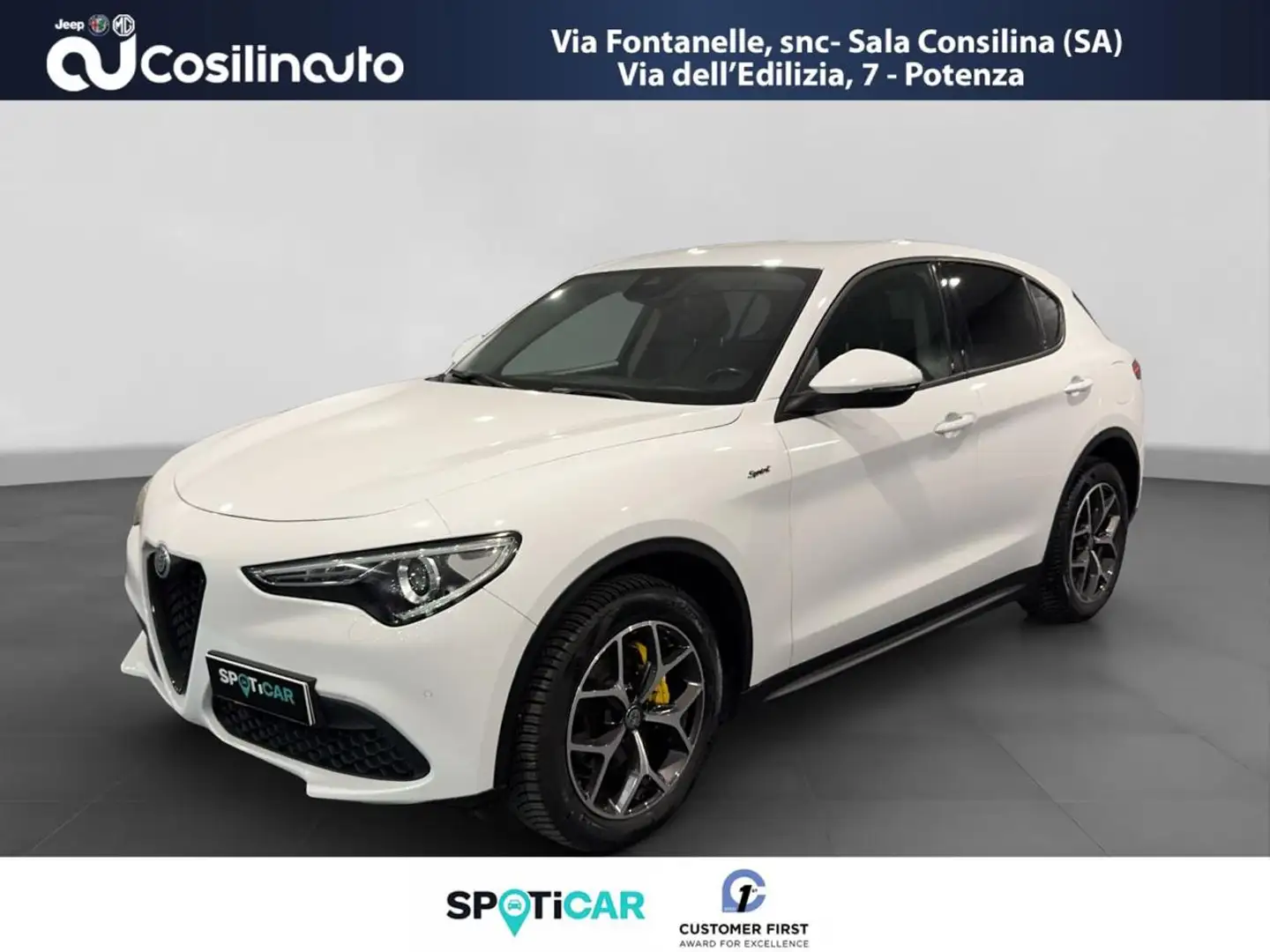 Alfa Romeo Stelvio 2.2 Turbodiesel 190 CV AT8 Q4 Sprint MY20 Bianco - 1