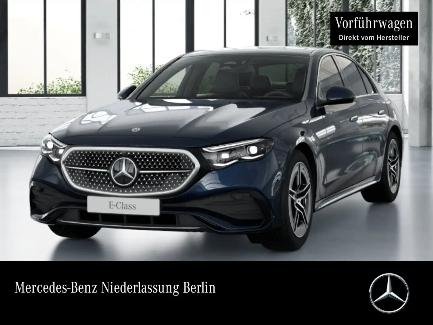 Mercedes-Benz E 220 d AMG 360° Pano Burmester Distr. Totwinkel Bleu - 1