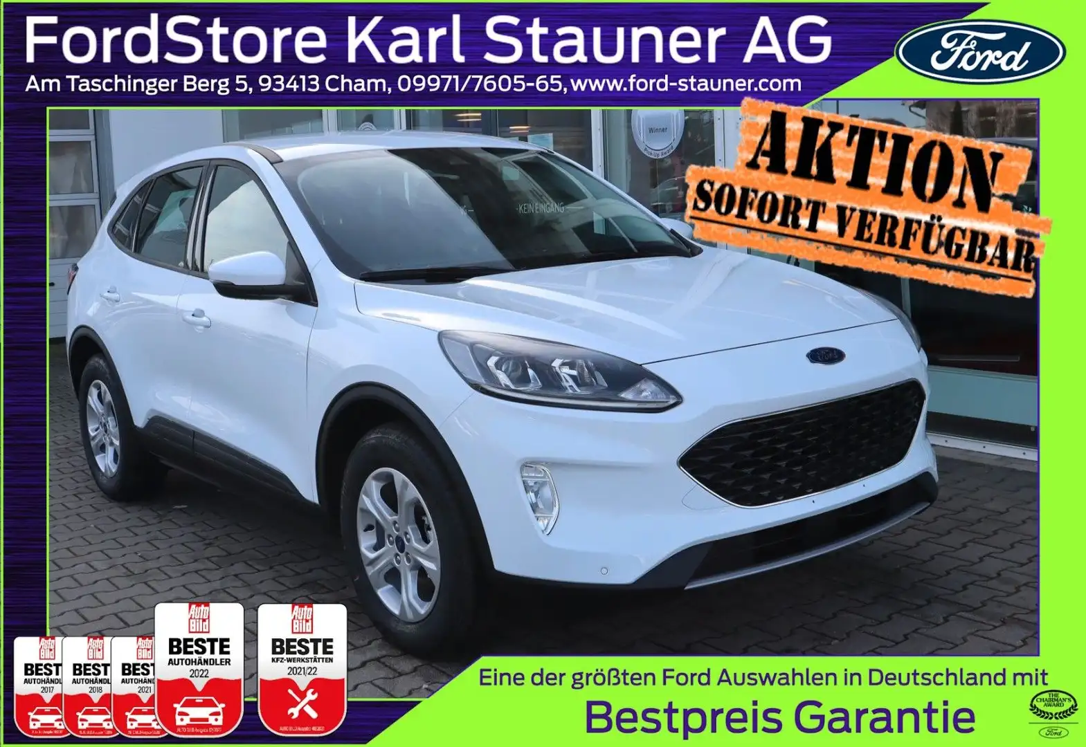 Ford Kuga Cool & Connect Plug-in Hybrid Winterp. AHK Weiß - 1