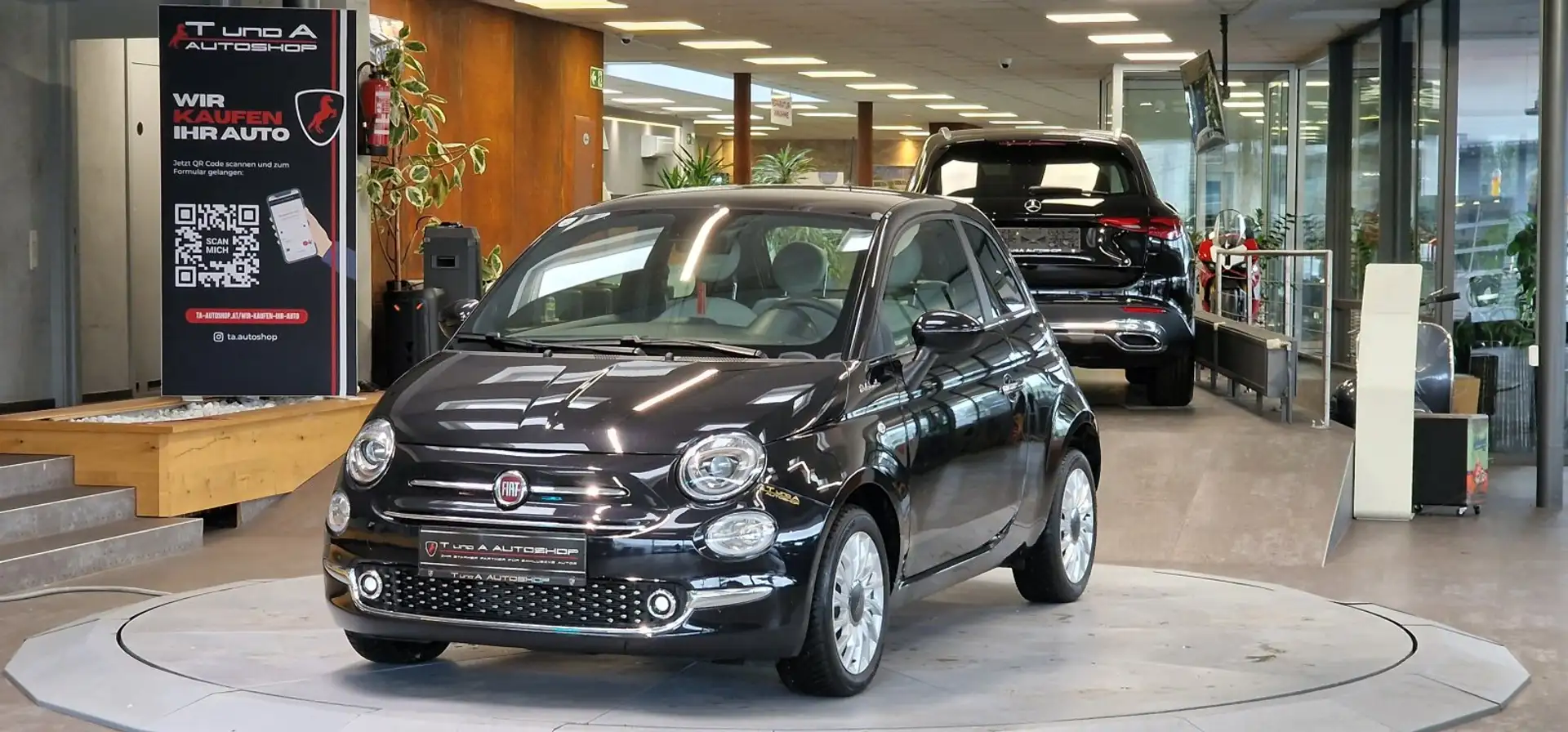 Fiat 500 FireFly Hybrid 70 Dolcevita *Glasdach*Xenon*TECH-P Schwarz - 1