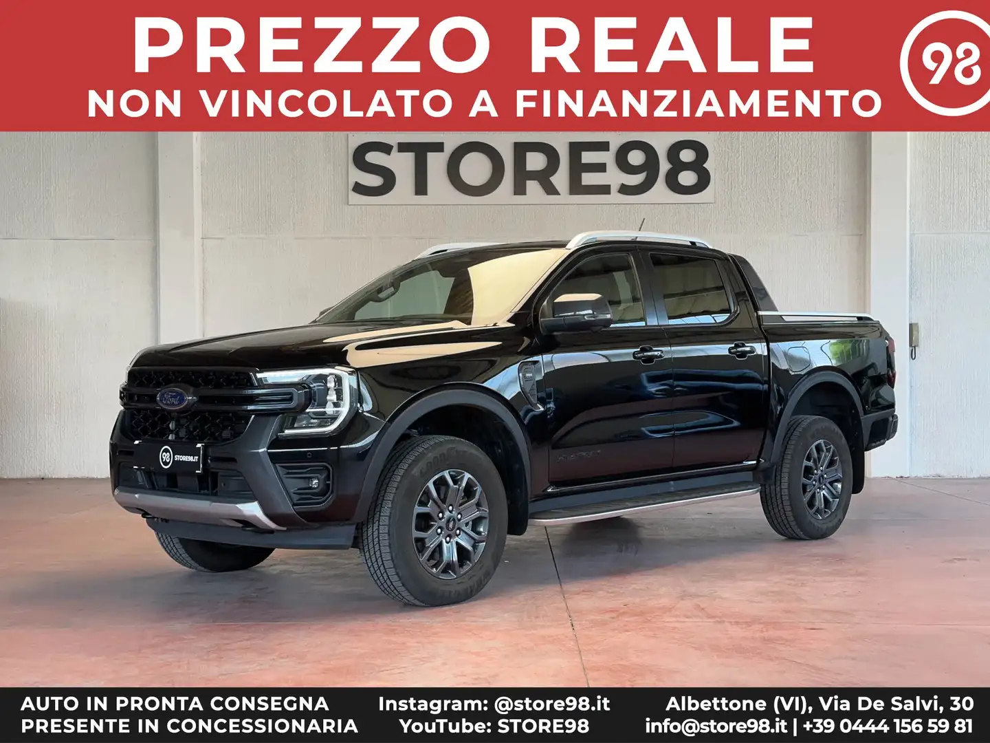 Ford Ranger Wildtrak 2.0 ecoblue awd 205cv *360/IVA ESPOSTA* Noir - 1