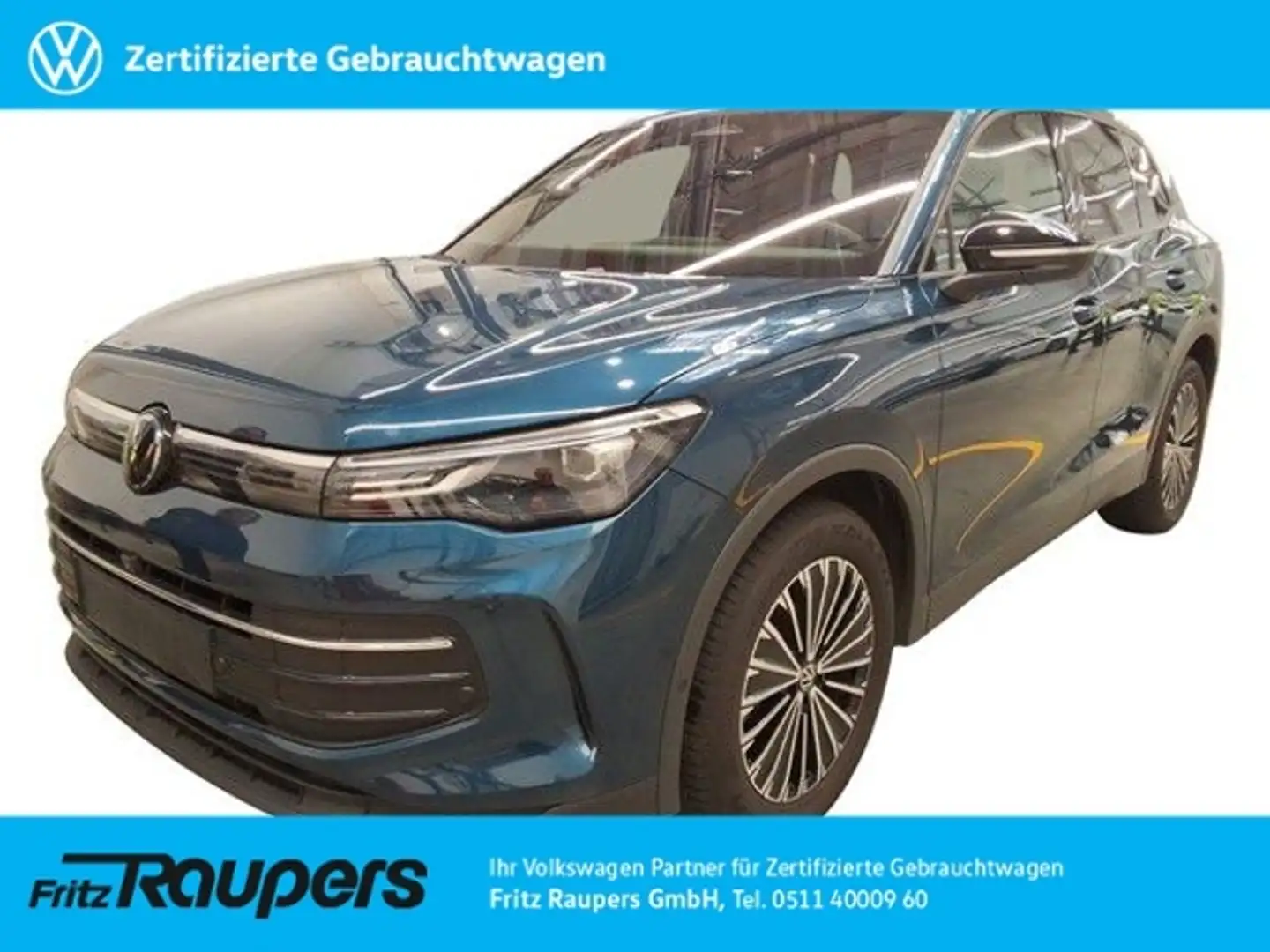 Volkswagen Tiguan 1.5 eTSI GOAL +AHK+STHZG+ALLWETTER Blau - 1