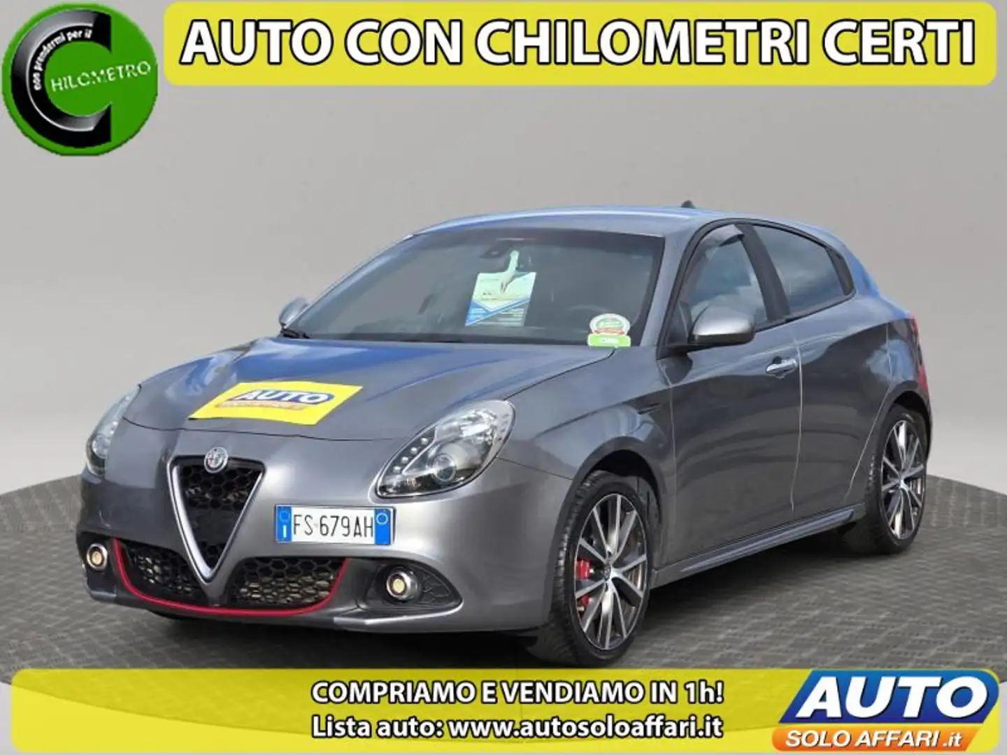 Alfa Romeo Giulietta 1.6 JTDM SPORT 120CV MY18 EU6D NEOPATENTATI/PERMUTE Grigio - 1