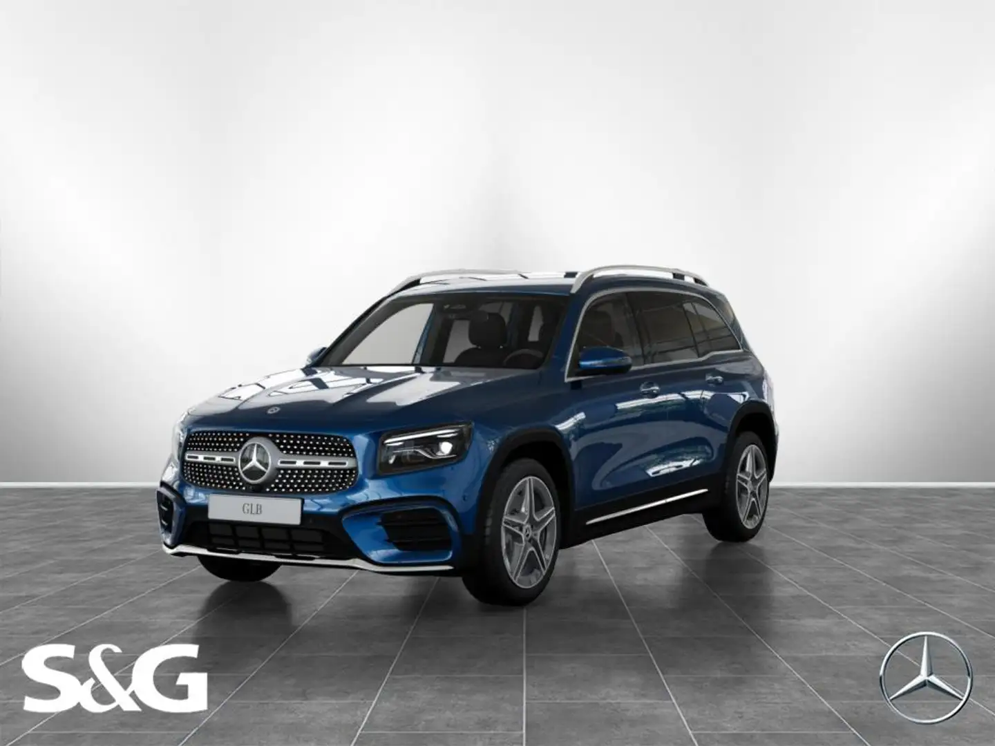 Mercedes-Benz GLB 250 4M AMG AHK+360°+MBUX+Standhzg+M-LED+19 Bleu - 1