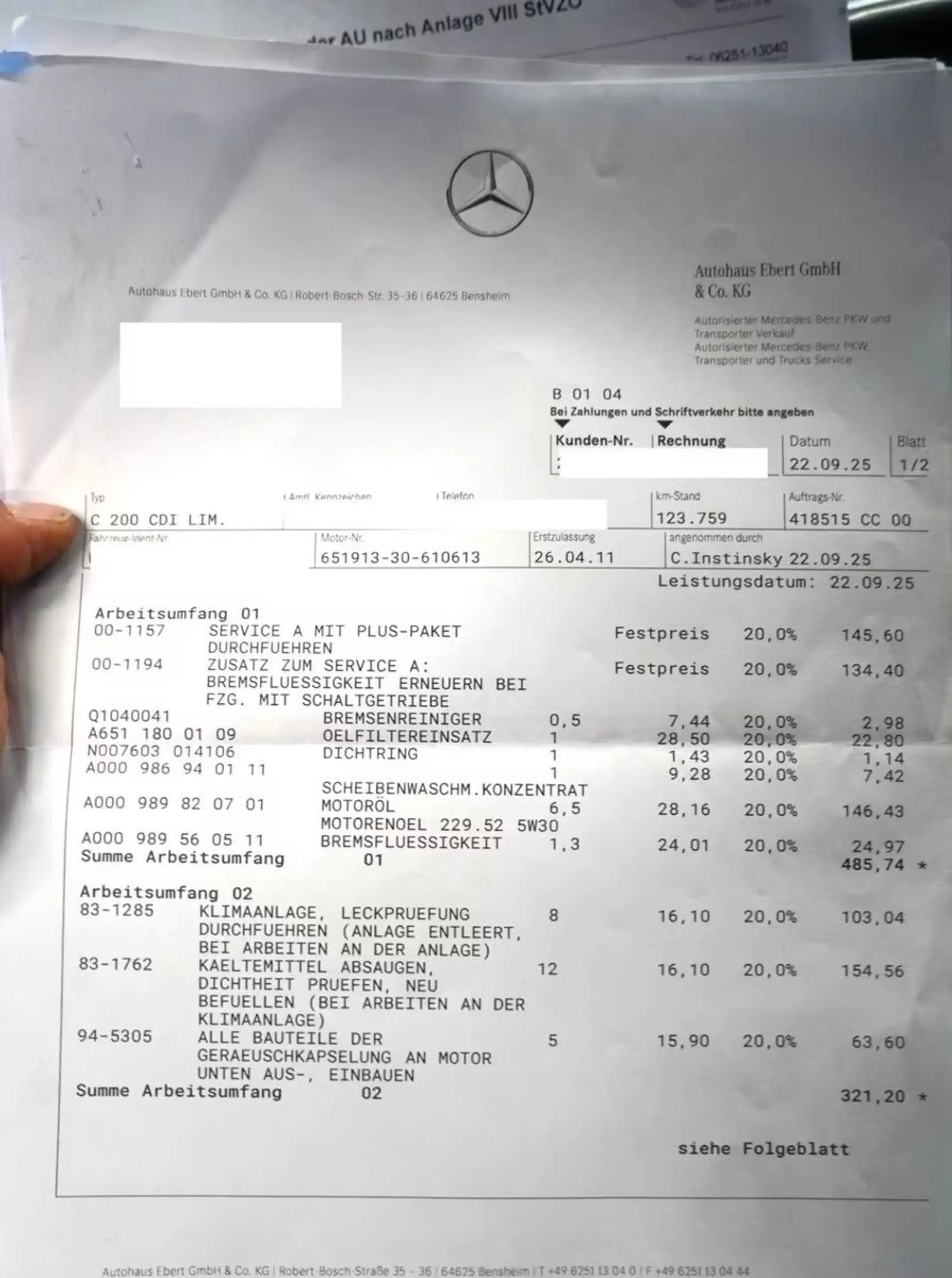Mercedes-Benz C 200 CDI Lim. BlueEfficiency *2.Hand*Unfallfrei — photo 2