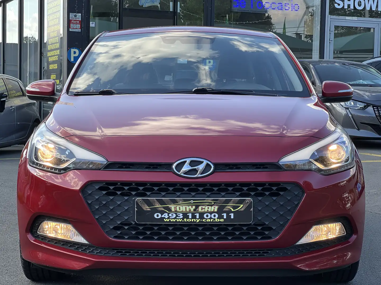 Hyundai i20 1.4i*boîte automatiq*CLIMA*LED*USB*garantis12M Rouge - 1