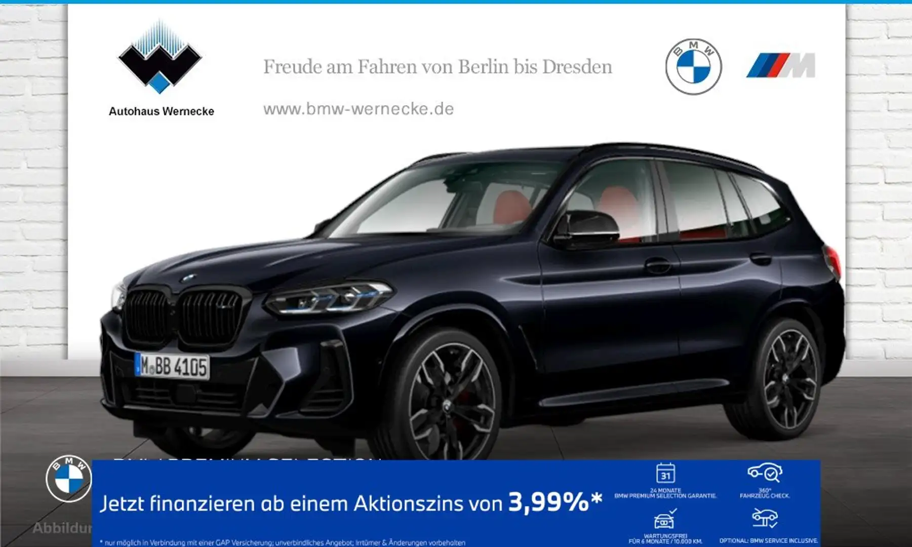 BMW X3 M 40d Gestiksteuerung Head-Up HK HiFi DAB AHK Schwarz - 1