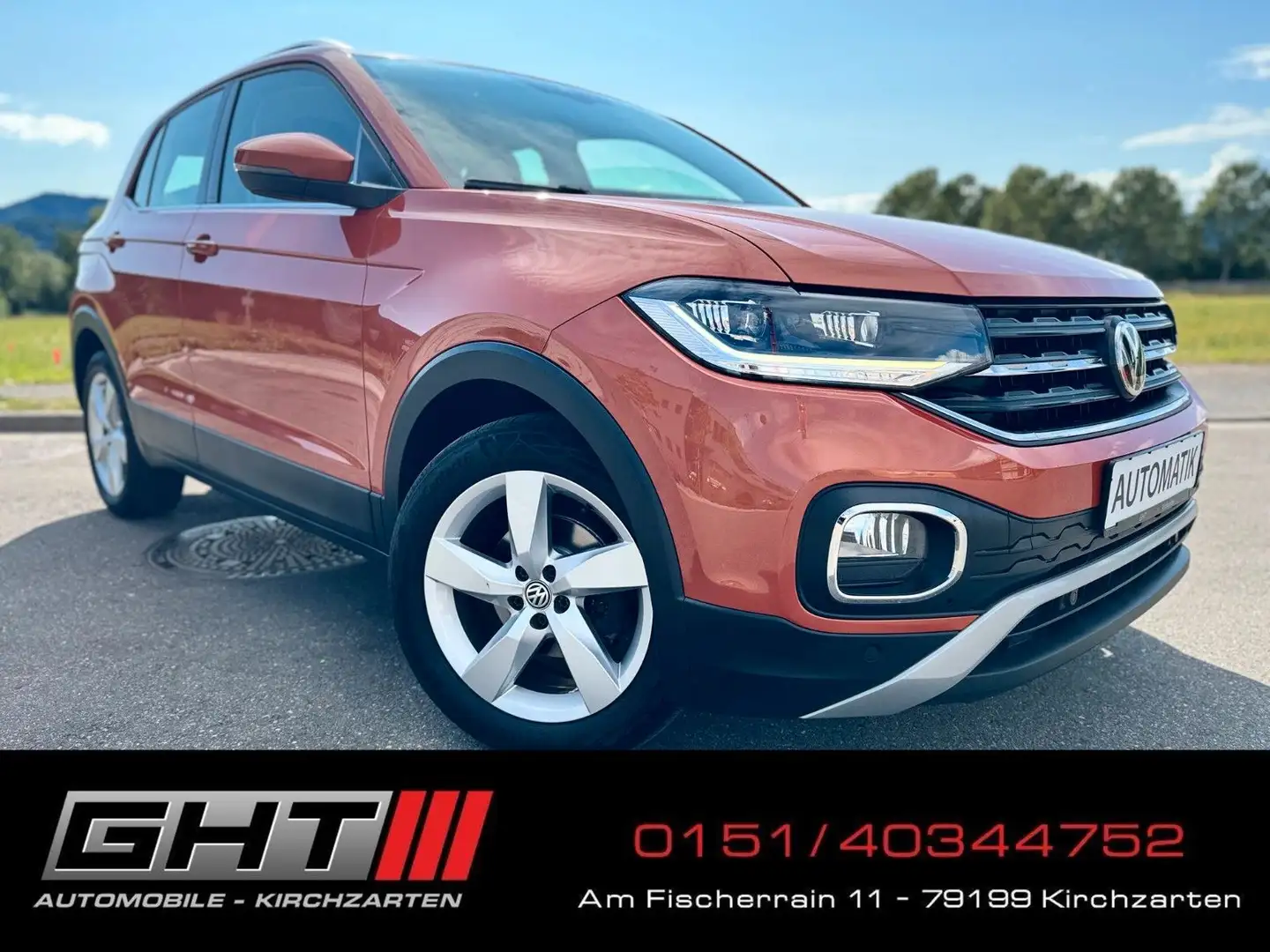 Volkswagen T-Cross 1.0TSI Style DSG Navi AHK Kamera ACC LED Orange - 1