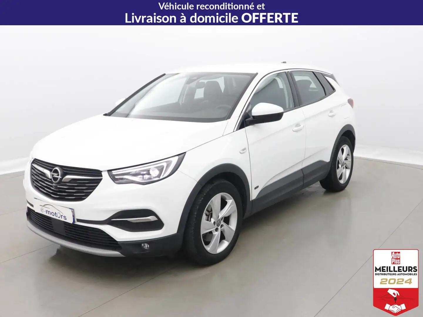 Opel Grandland X Hybrid 225 BVA8 Elite +GPS +Caméra360 Blanc - 1
