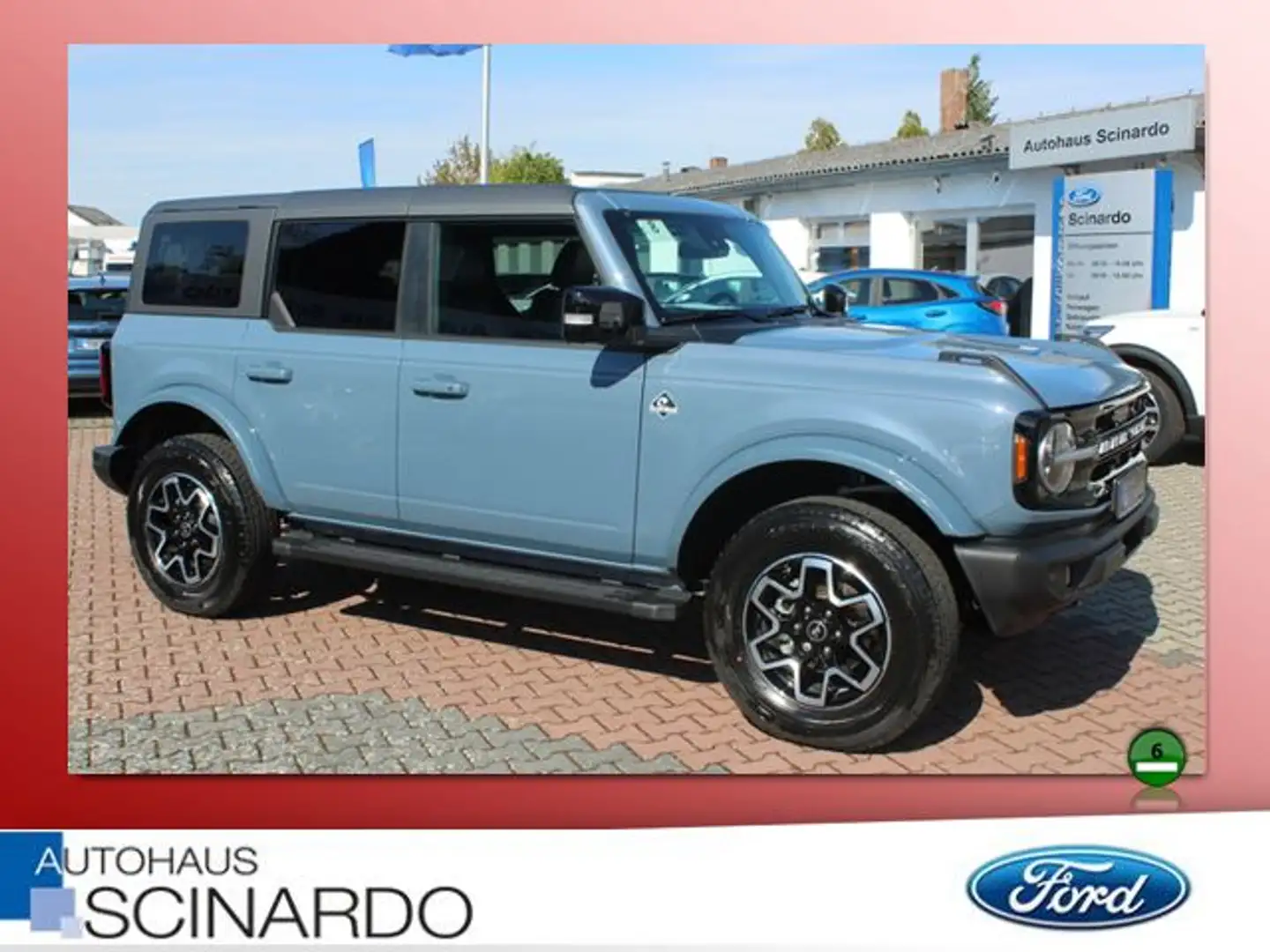 Ford Bronco 2.7 EB Outer Banks 4x4*NAVI*360°*B&O*LED* siva - 2