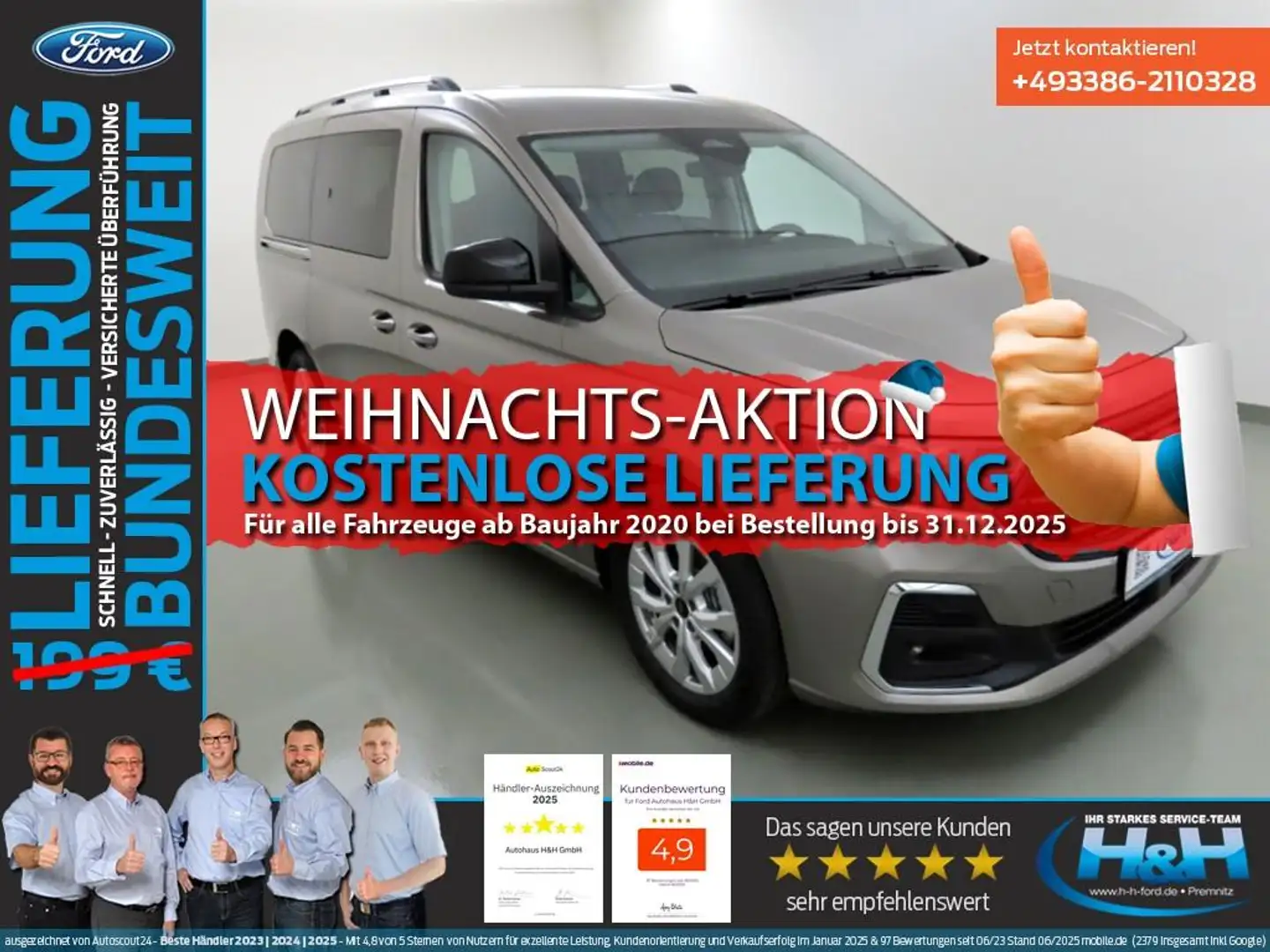 Ford Grand Tourneo Connect 1.5 EcoB Aut Titanium AHK Bej - 1