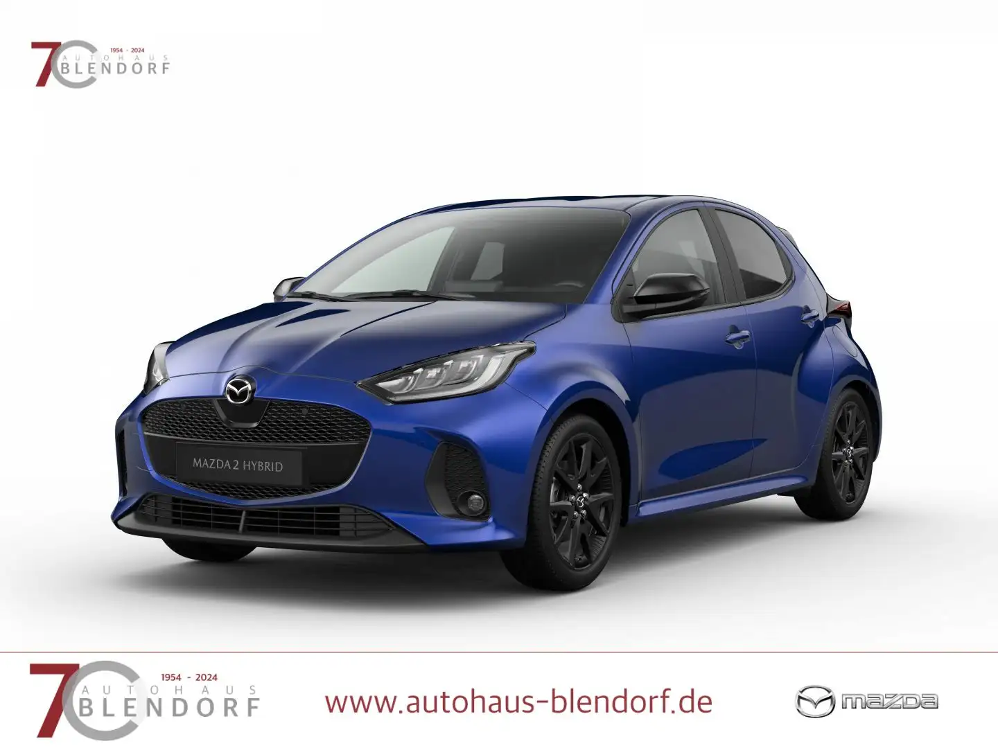 Mazda 2 Hybrid Homura LED|Kamera|Allwetterreifen Blau - 1