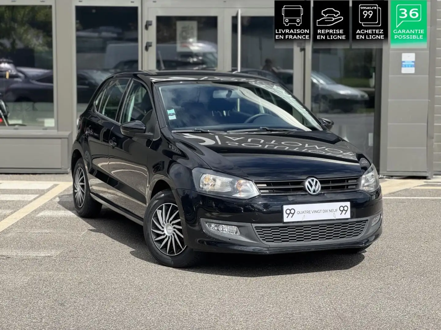 Volkswagen Polo 1.2i - 60 V 6R Trendline PHASE 1 Nero - 1