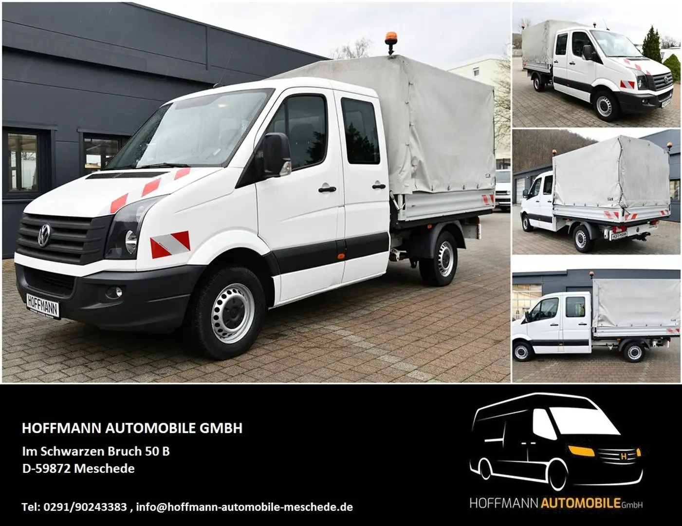 Volkswagen Crafter Pritsche Plane 35 L2 Doppelkabine Klima Weiß - 1
