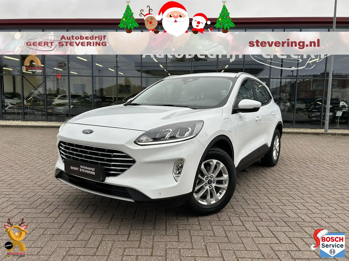 Ford Kuga 2.5 PHEV e-CVT 225pk Titanium / Navi / Led-verlich Weiß - 1