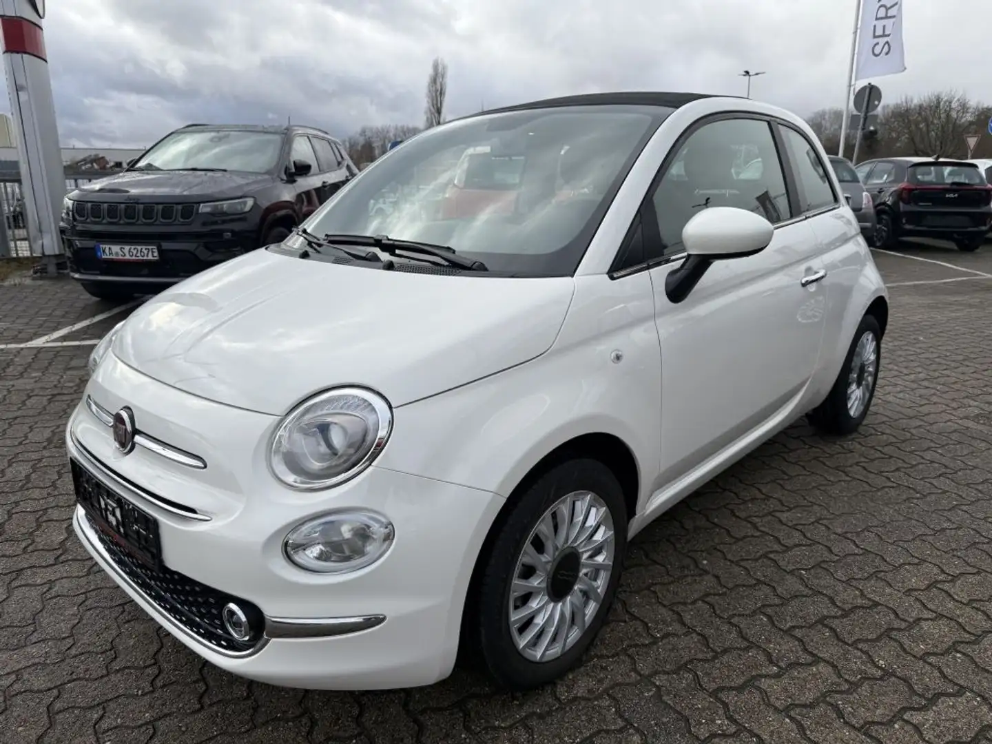 Fiat 500 C 1.0 GSE Hybrid Dolcevita Weiß - 1