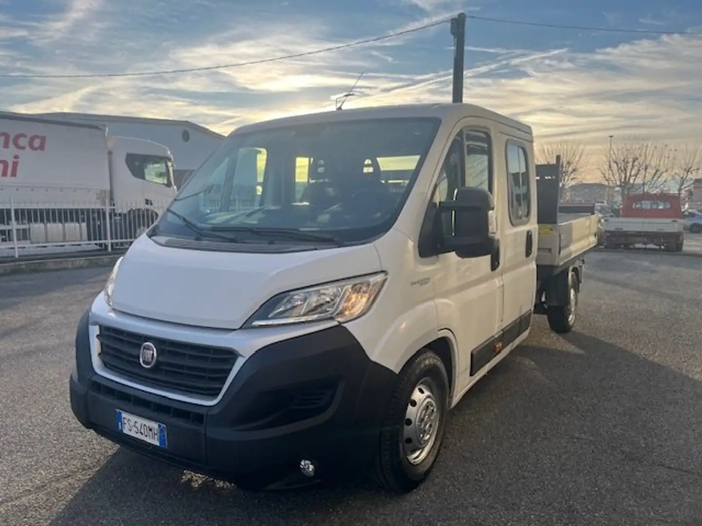Fiat Ducato 35 MAXI DOPPIA CABINA (6 POSTI) + GRU PREZZO + IVA Bianco - 2