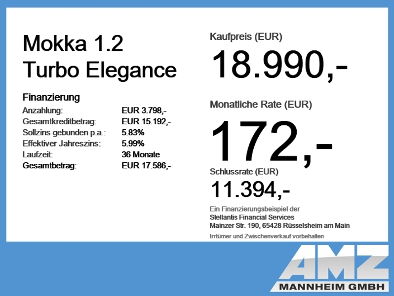 Opel Mokka 1.2 Turbo Elegance ACC+LED+Navi+SHZ+Kamera — photo 2