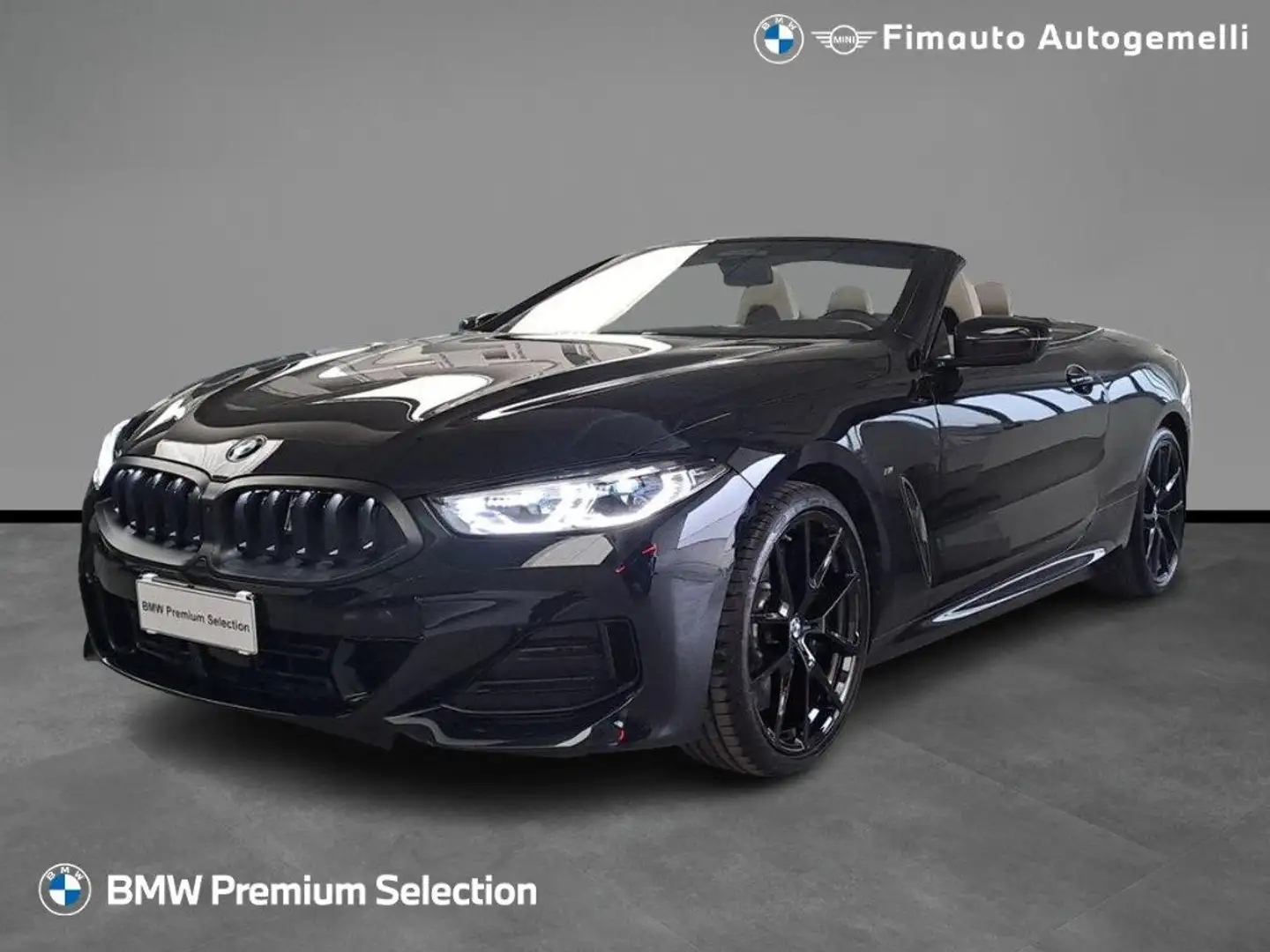 BMW 840 i xDrive Cabrio Msport Pro Aut. Noir - 1