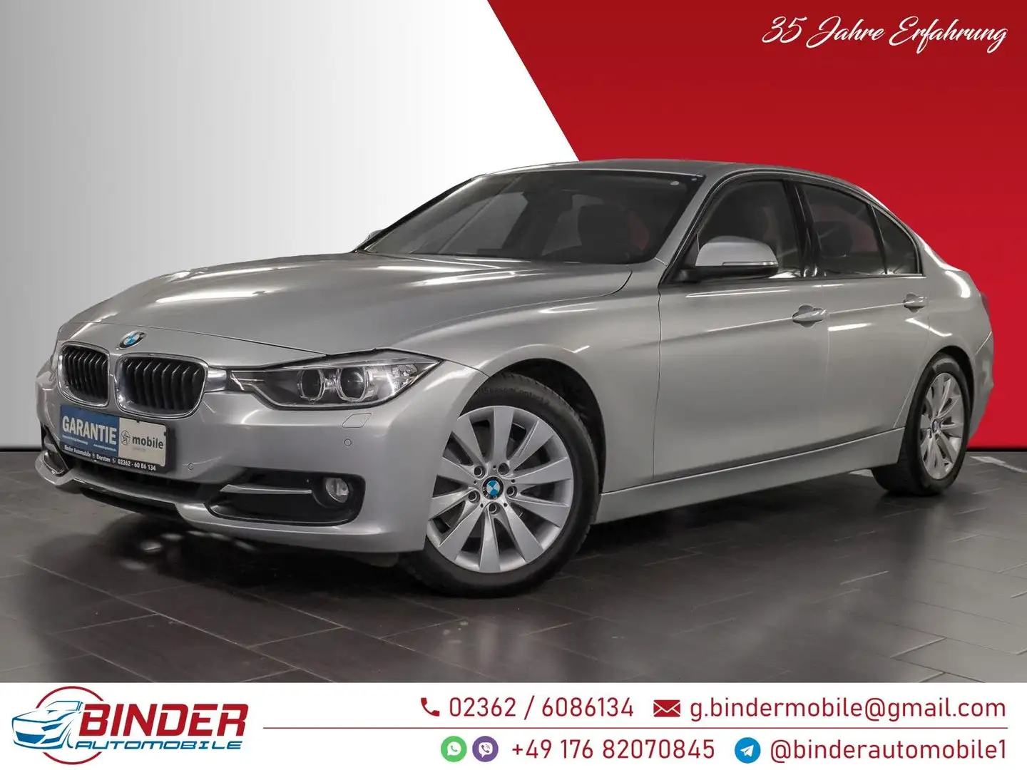 BMW 320 d*SORGLOS-PAKET*VOLLE GARANTIE*TOP ZUSTAND* Silber - 1