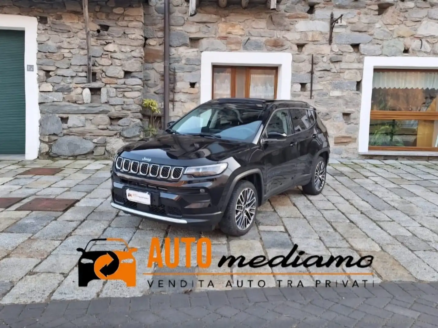 Jeep Compass 1.3 T4 190CV PHEV LIMITED TETTO CERCHI 19 UNICOPRO Zwart - 1