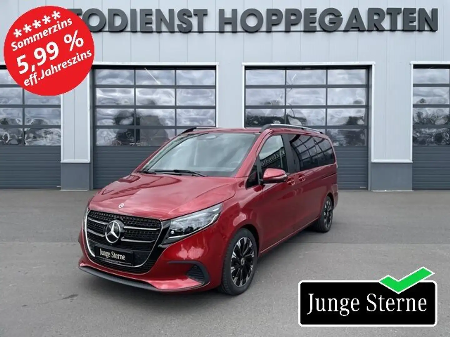 Mercedes-Benz V 250 V 250d STYLE L Distr. 2xKlima Standhzg. AHK 360° Roşu - 1