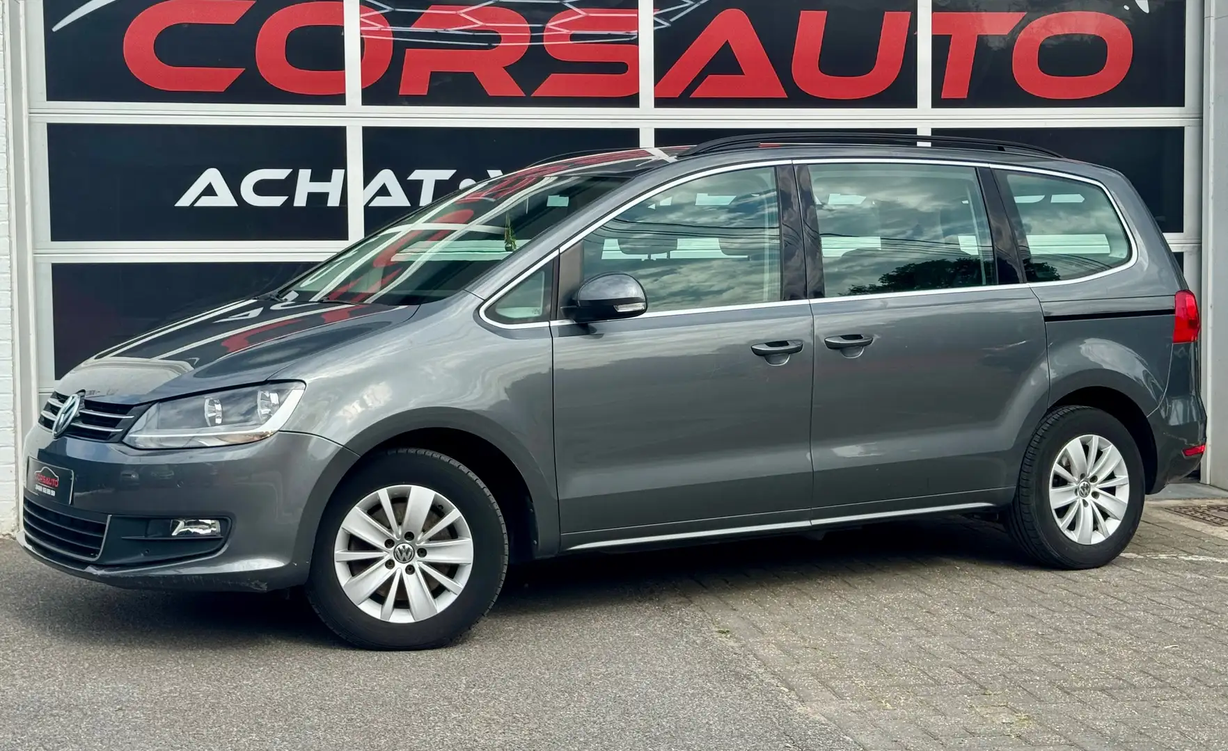 Volkswagen Sharan 2.0 CR TDi Comfortline NAVI 7PL CLIM JA ATT REM Argent - 1