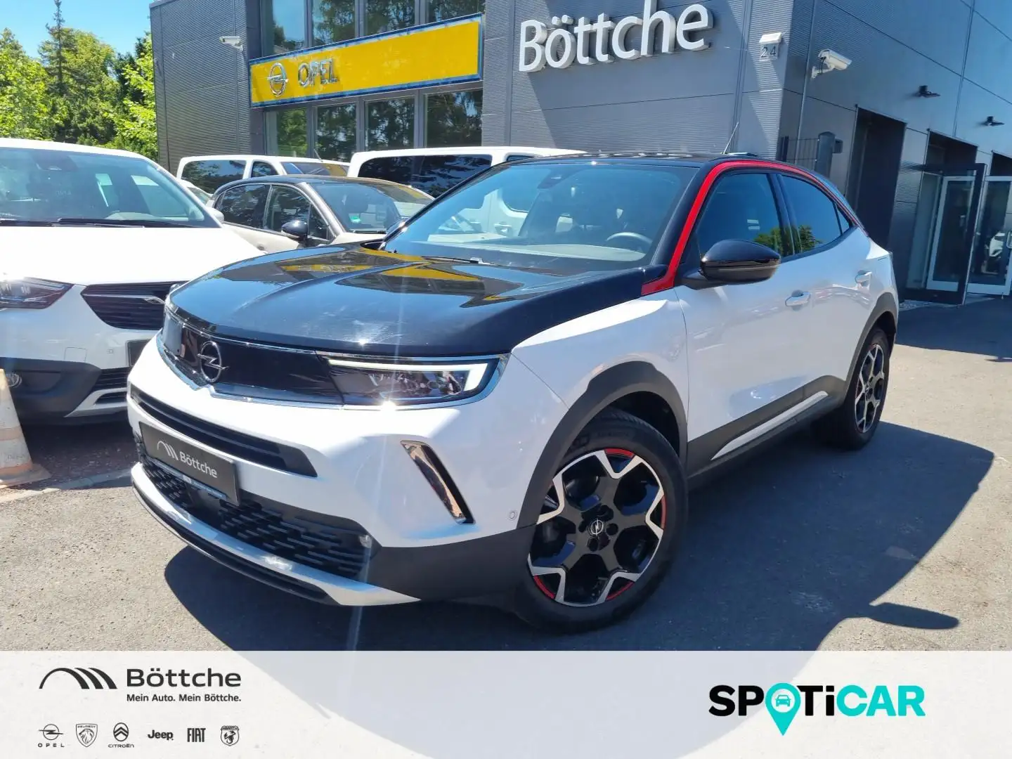 Opel Mokka 1.2 GS Line LED/Navi/SHZ/PDC/DAB/180°Kamera Wit - 1