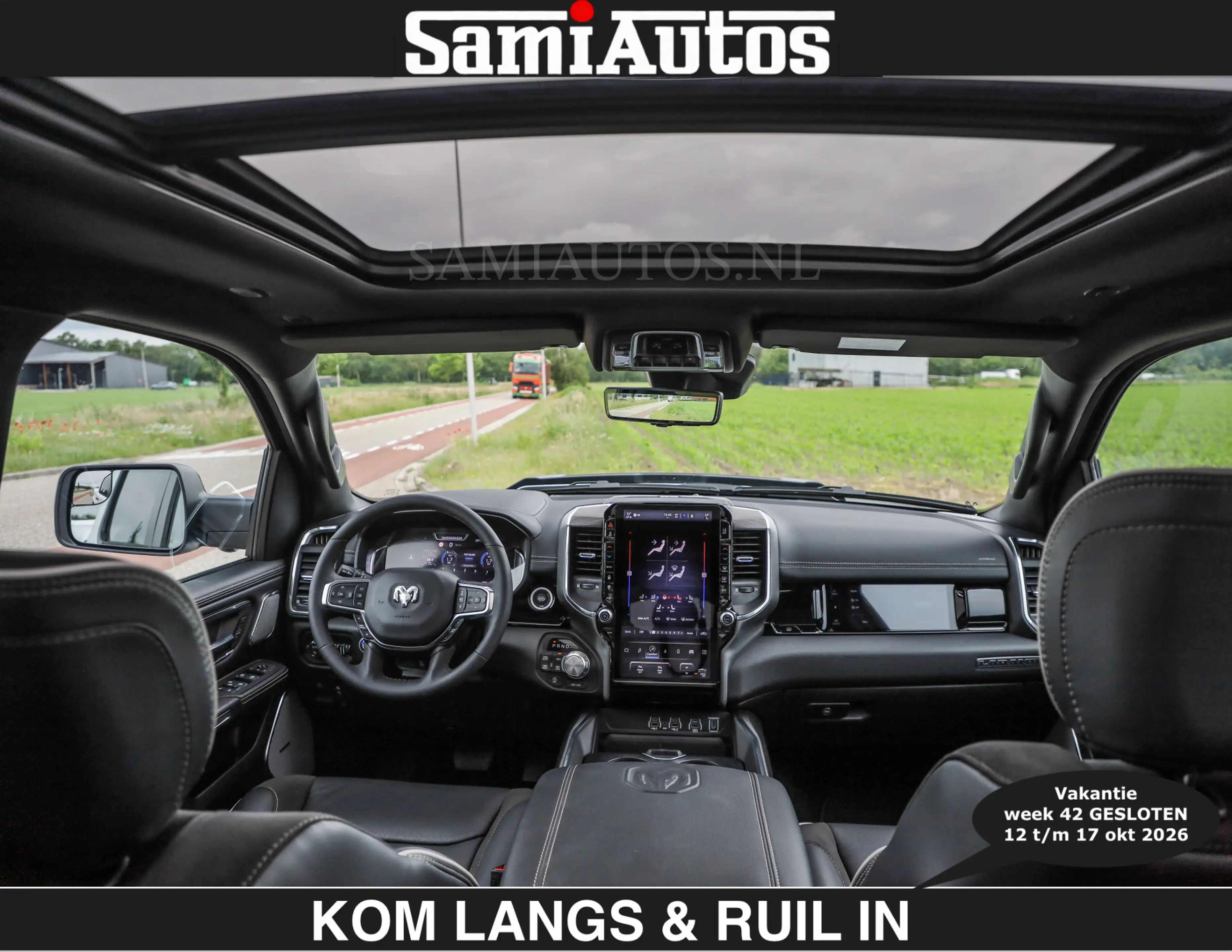 Dodge RAM BOM VOL | HUD | 420PK | LUCHTVERING | PANO | €7995 — photo 11