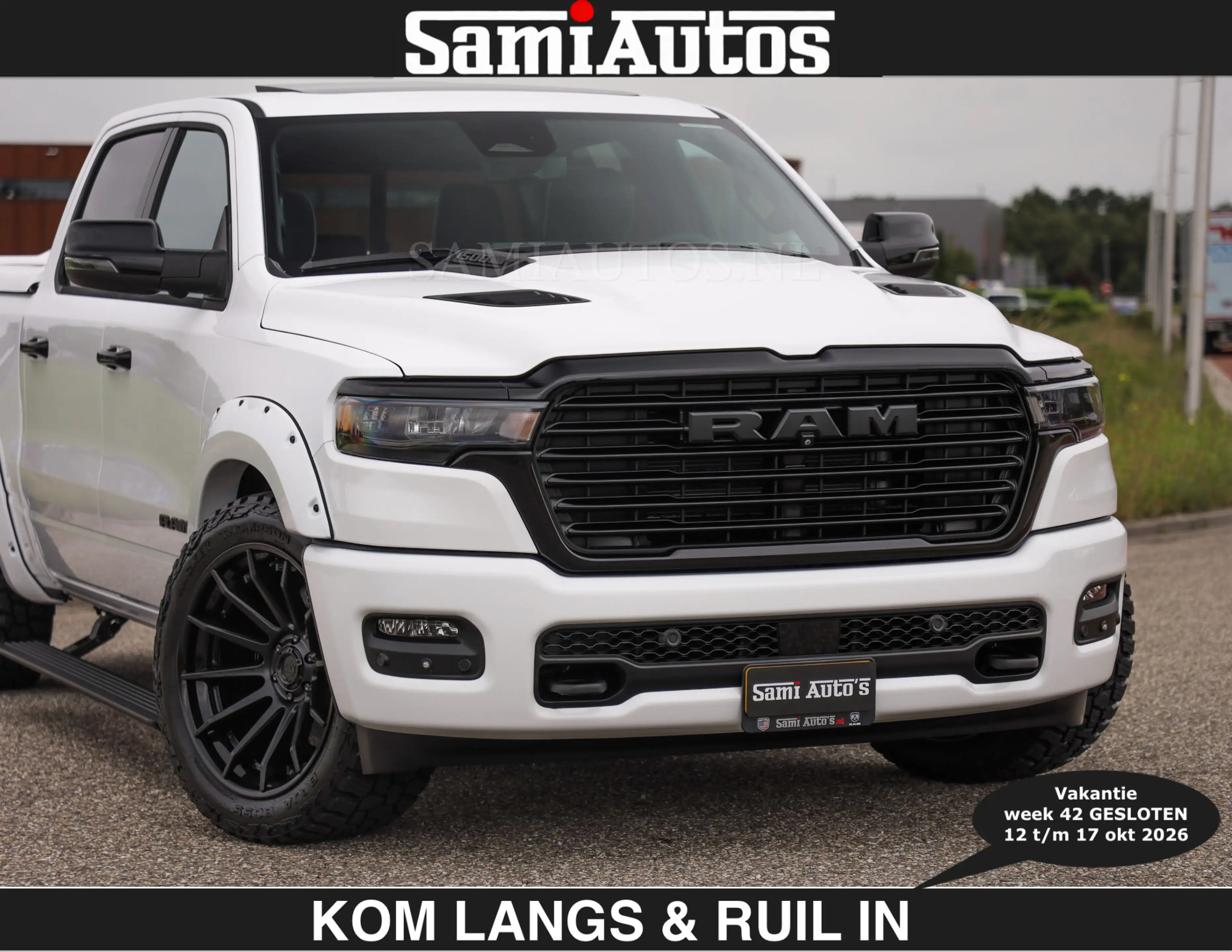 Dodge RAM BOM VOL | HUD | 420PK | LUCHTVERING | PANO | €7995 — photo 43