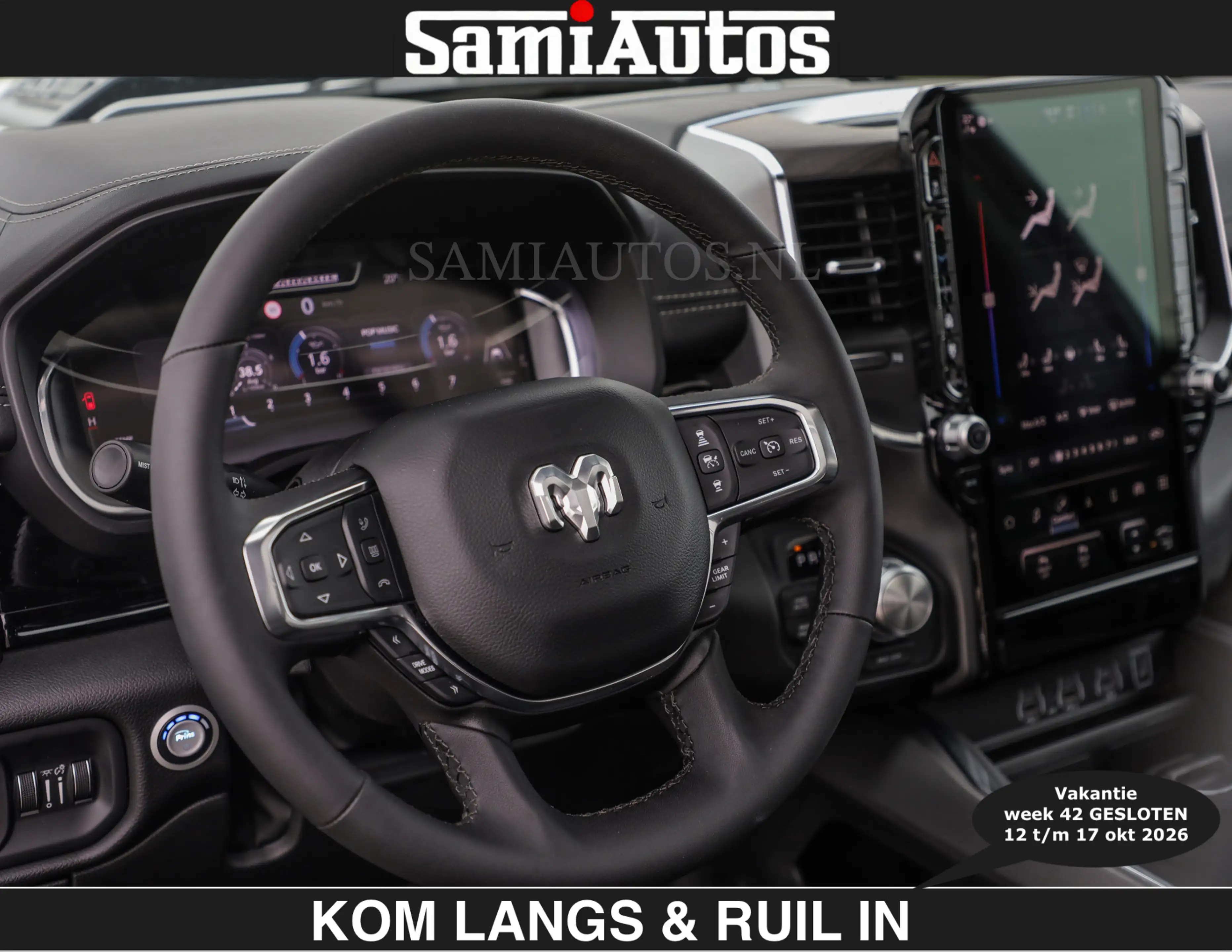 Dodge RAM BOM VOL | HUD | 420PK | LUCHTVERING | PANO | €7995 — photo 37