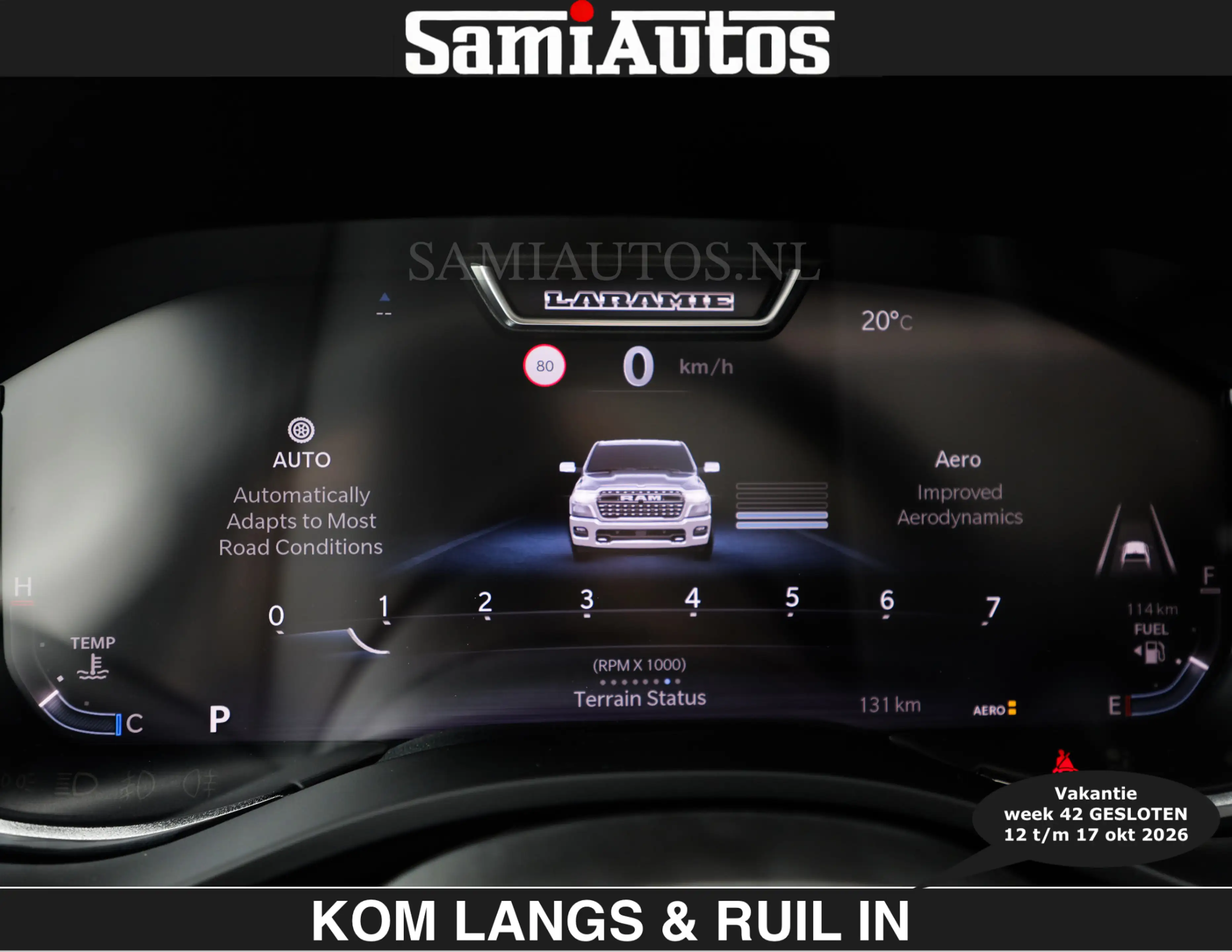 Dodge RAM BOM VOL | HUD | 420PK | LUCHTVERING | PANO | €7995 — photo 47