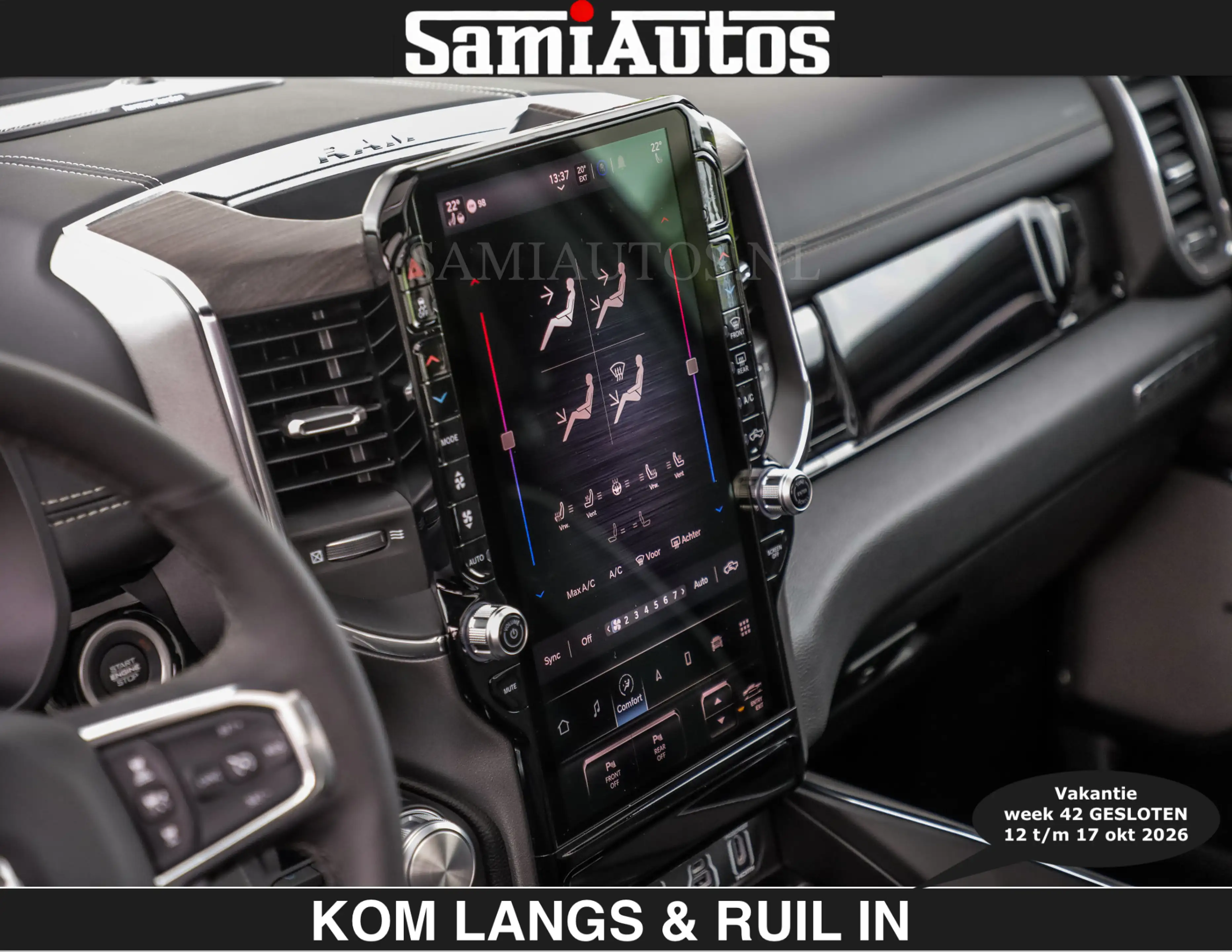 Dodge RAM BOM VOL | HUD | 420PK | LUCHTVERING | PANO | €7995 — photo 38