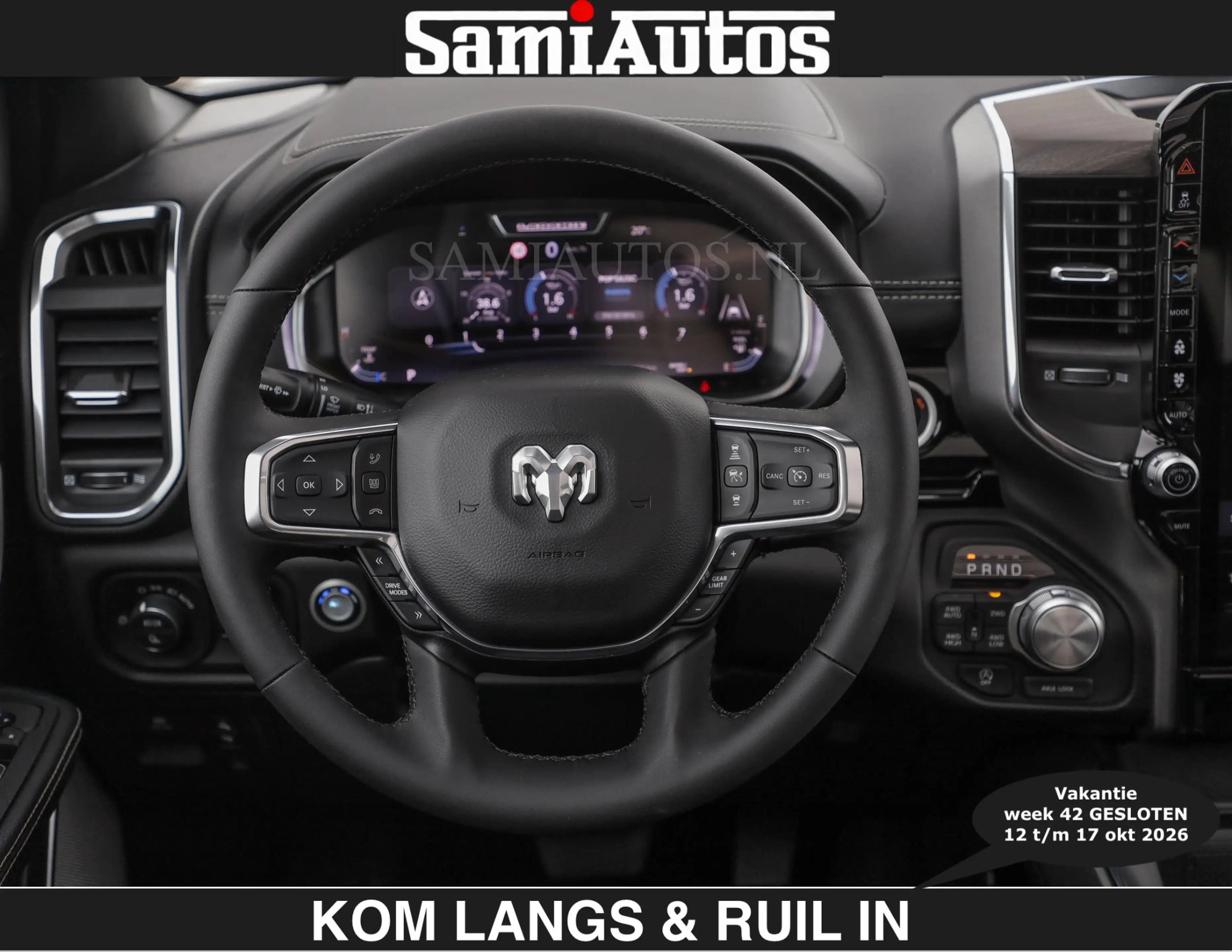 Dodge RAM BOM VOL | HUD | 420PK | LUCHTVERING | PANO | €7995 — photo 27