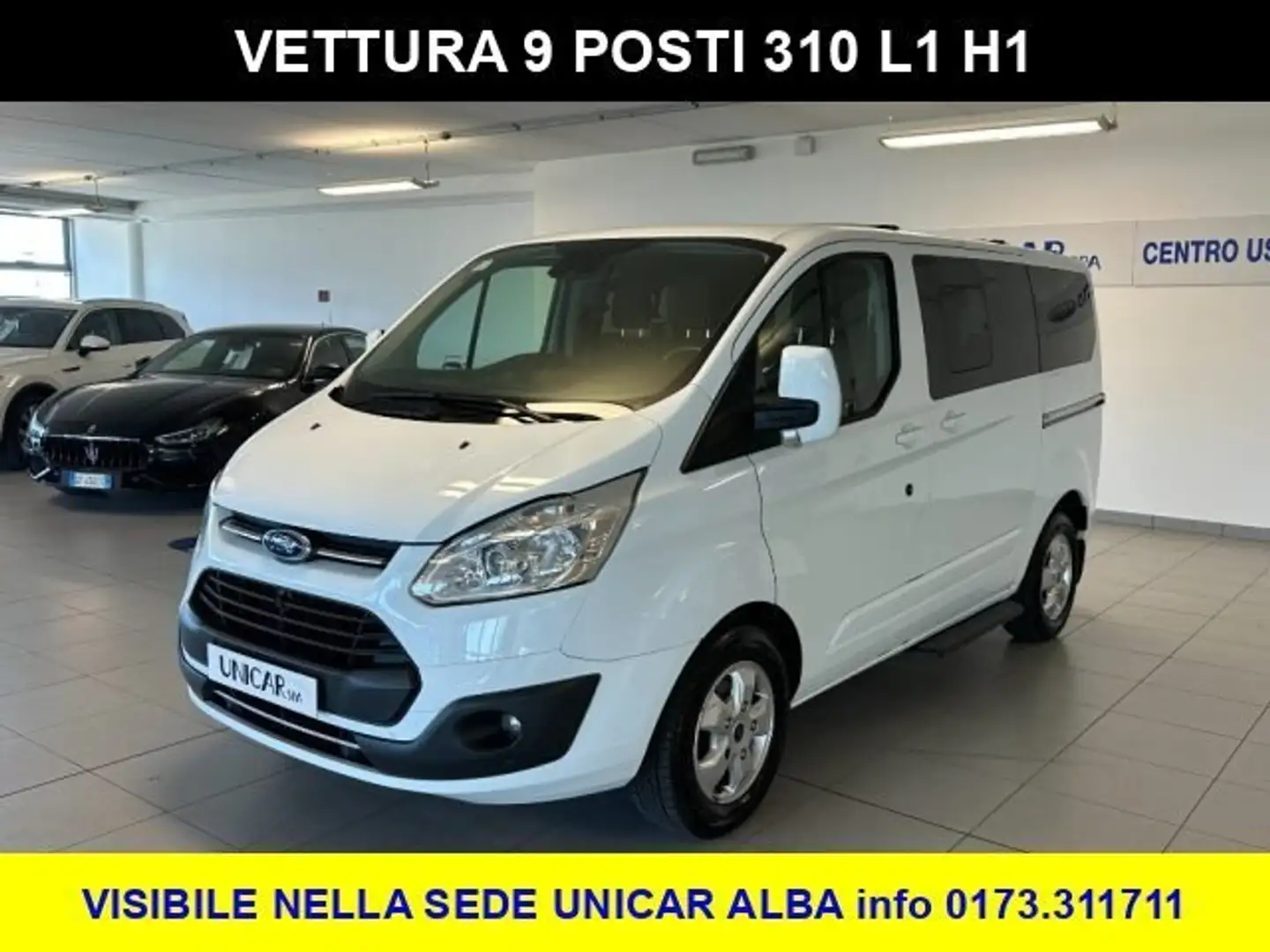 Ford Tourneo Custom 2.000 DIESEL 170 CV TREND 310 L1H1 + GANCIO TRAINO Blanc - 1