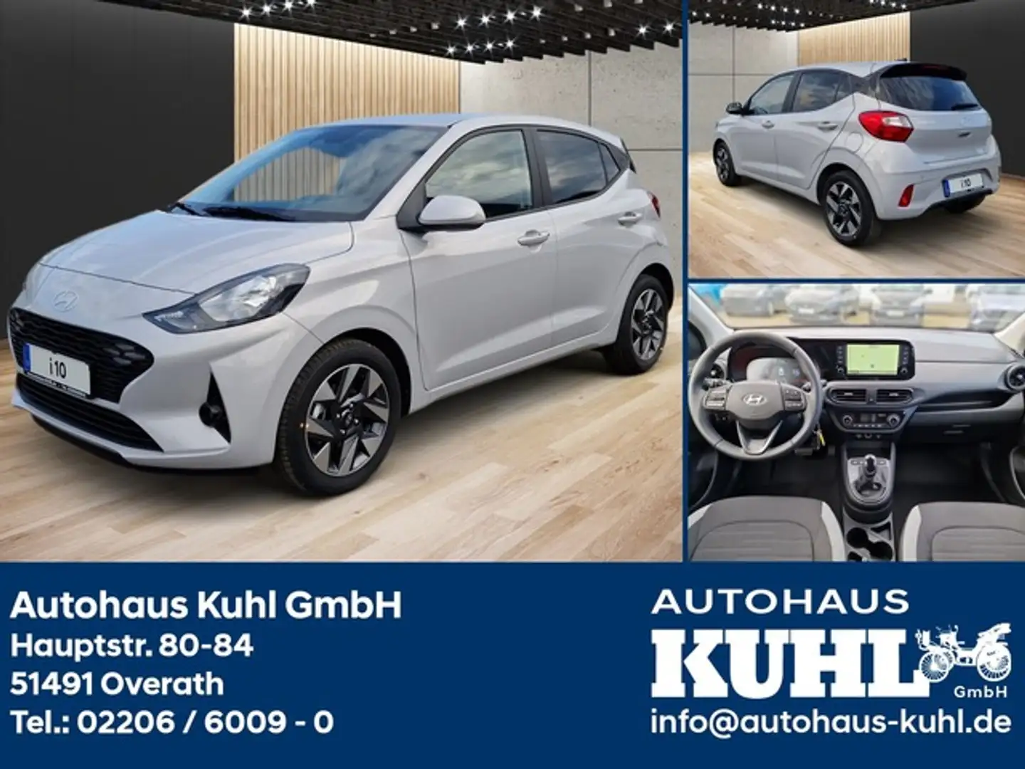 Hyundai i10 1.2 AT JokerPlus+Navi +5Jahre Garantie ab EZ Grau - 1