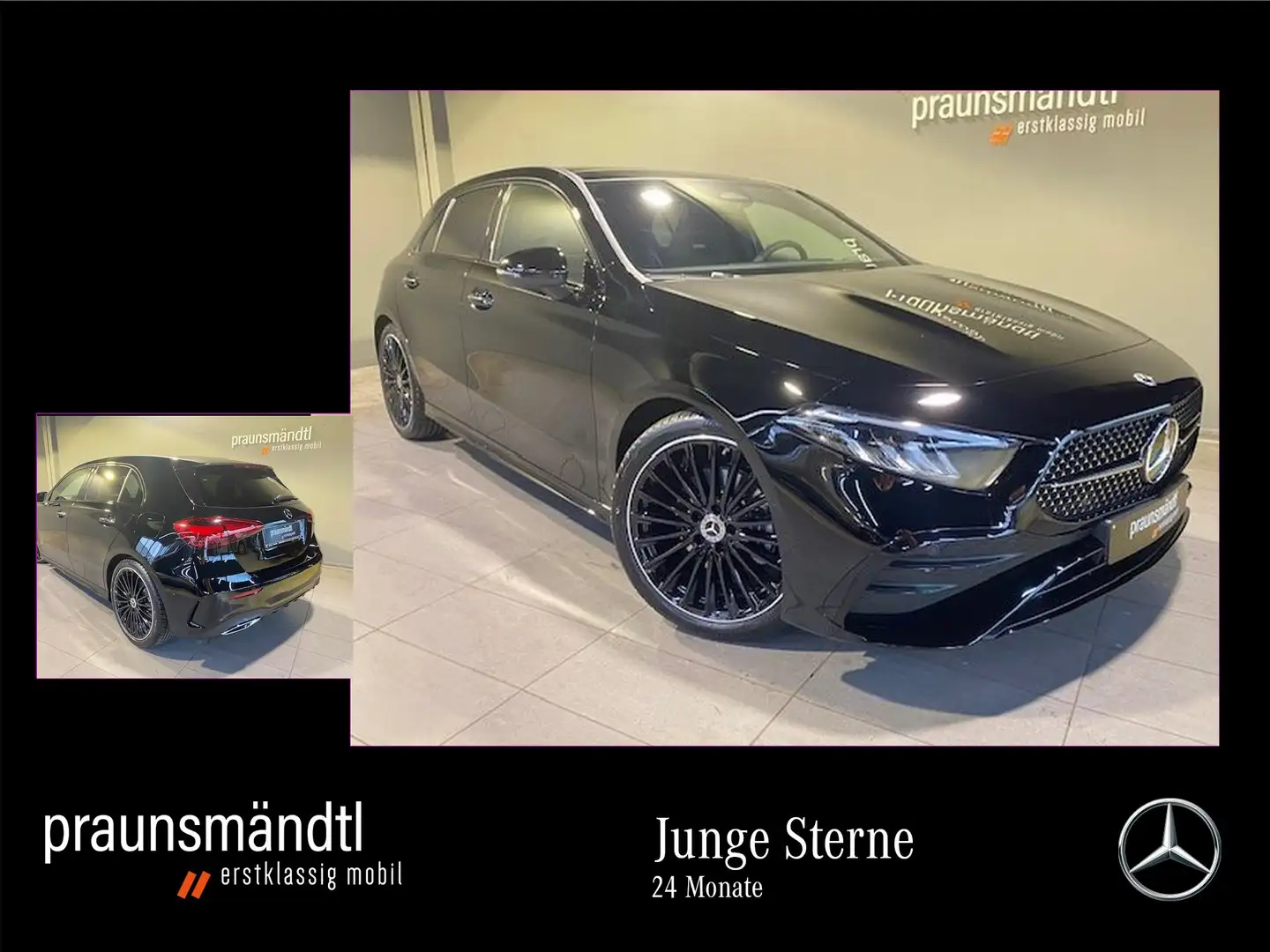 Mercedes-Benz A 200 AMG +Night Pano/Kamera/19"/Totw/MBUX/Ambie Schwarz - 1