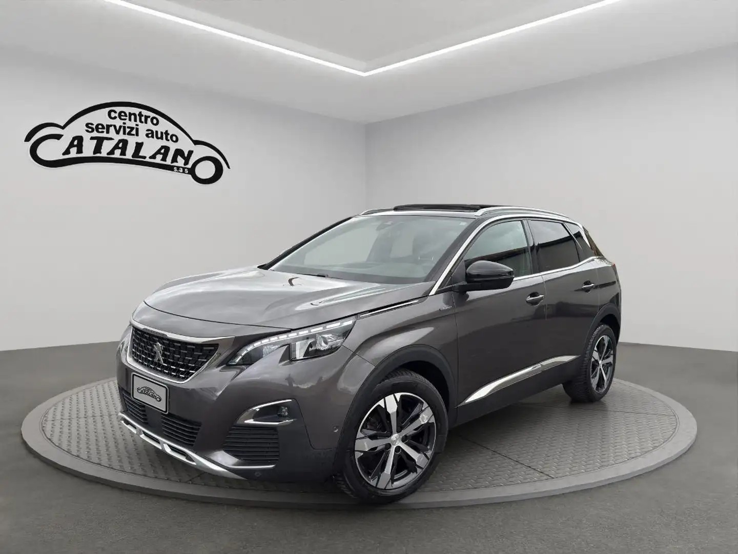 Peugeot 3008 BlueHDi 120 cv EAT6 S&S GT Line TETTO APRIBILE Grigio - 1