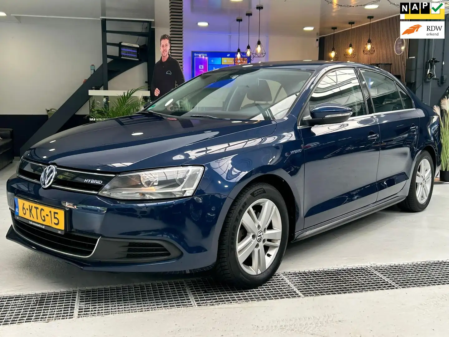 Volkswagen Jetta 1.4 TSI DSG7 Hybrid Highline|Climate|Cruise|Navi|P Blauw - 1