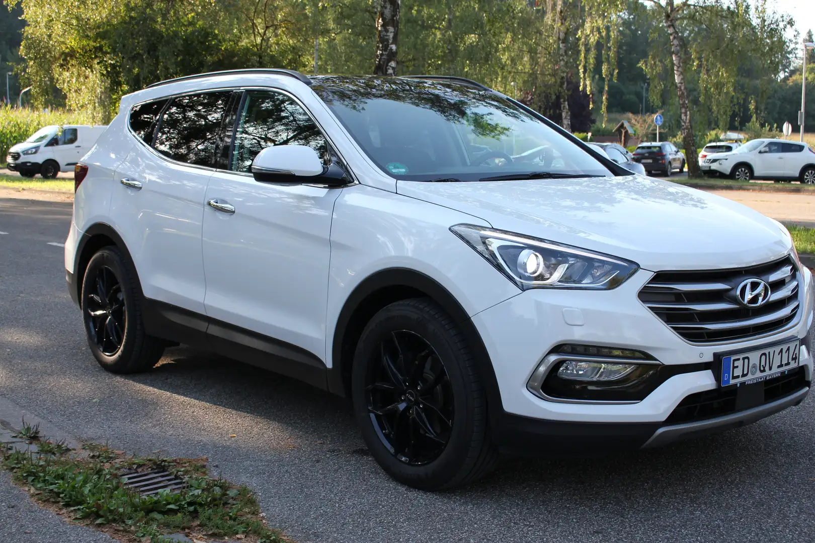 Hyundai SANTA FE Santa Fe blue 2.2 CRDI 4WD Automatik Premium Weiß - 2
