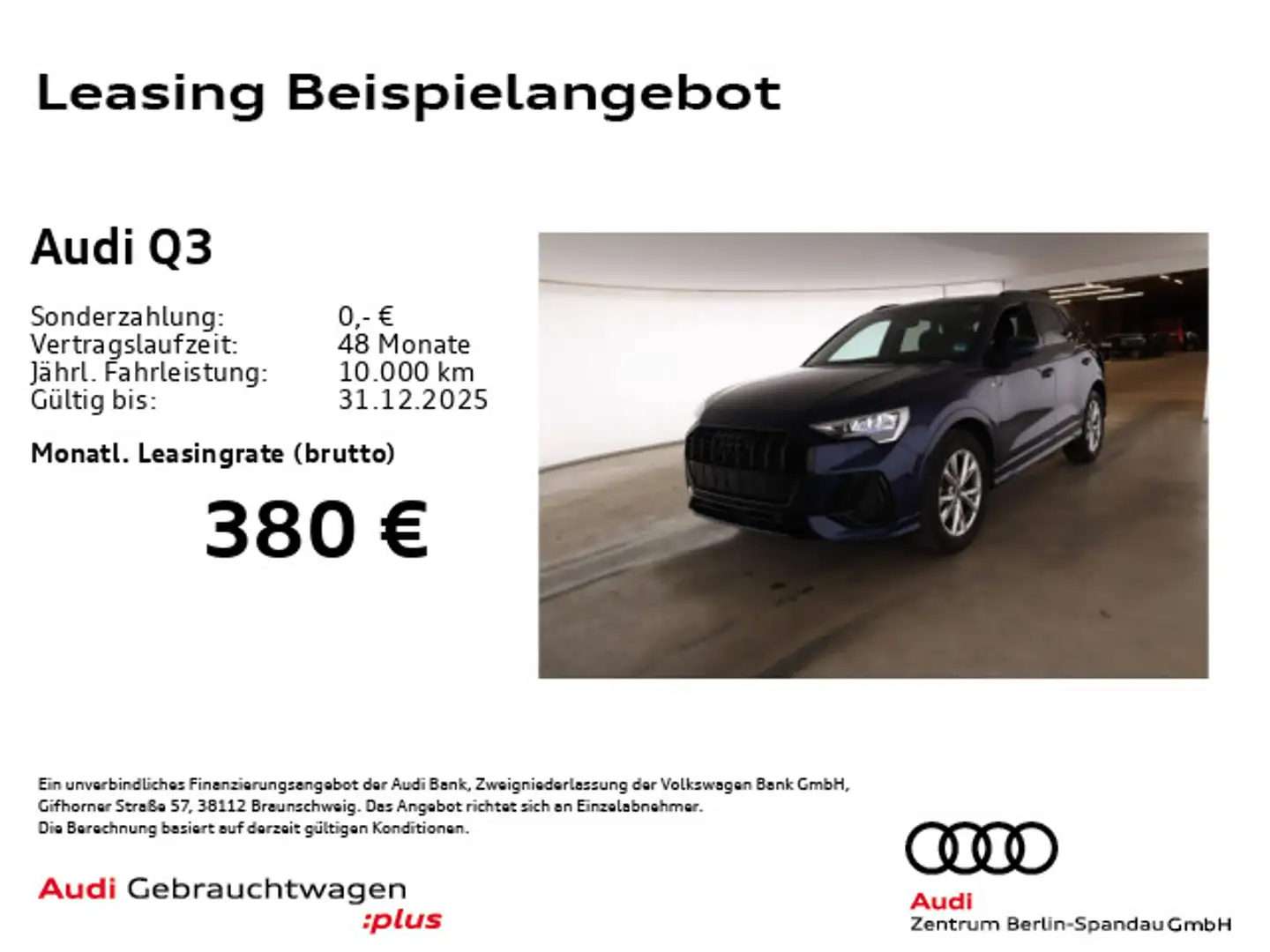 Audi Q3 35 TFSI S line S tronic *PANO*AHK*ACC*R-CAM* Blau - 1