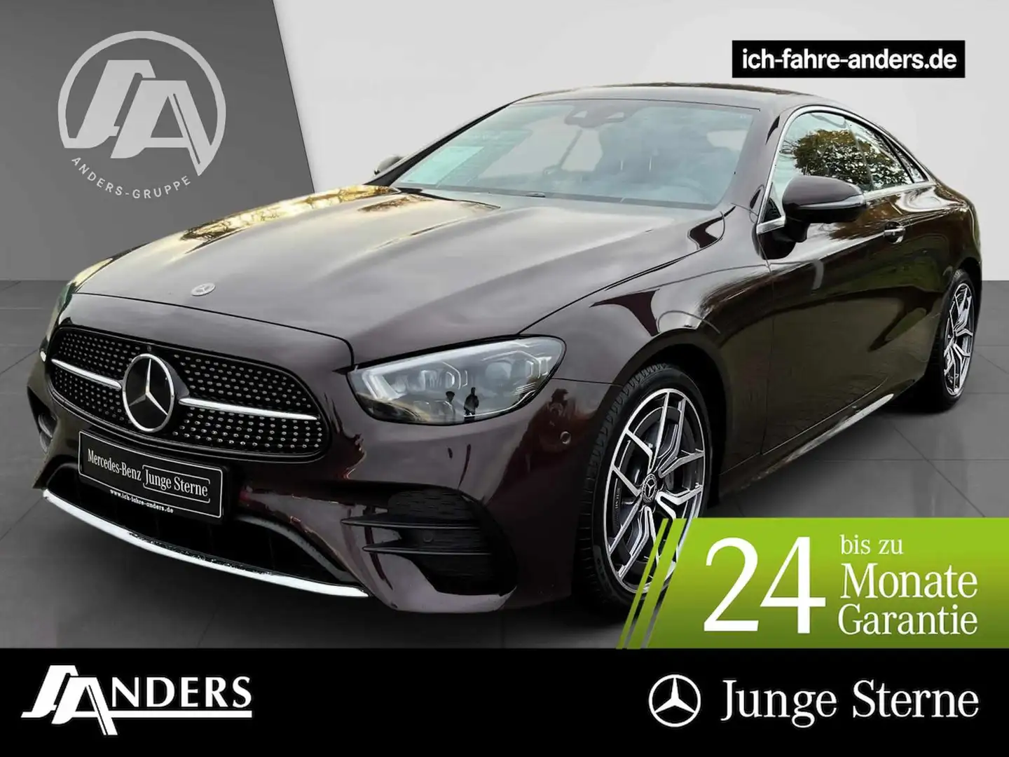 Mercedes-Benz E 200 AMG+MBUX+M-Beam+Distr+360+PDC+SHZ Rosso - 1