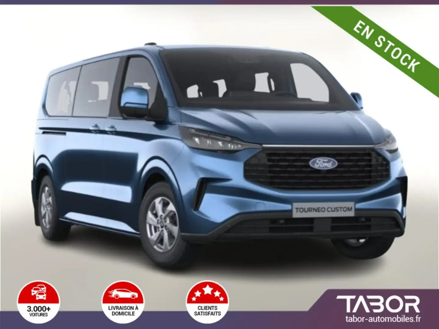Ford Tourneo Custom TDCi 136 Trend 320 L2 ACC Bleu - 1